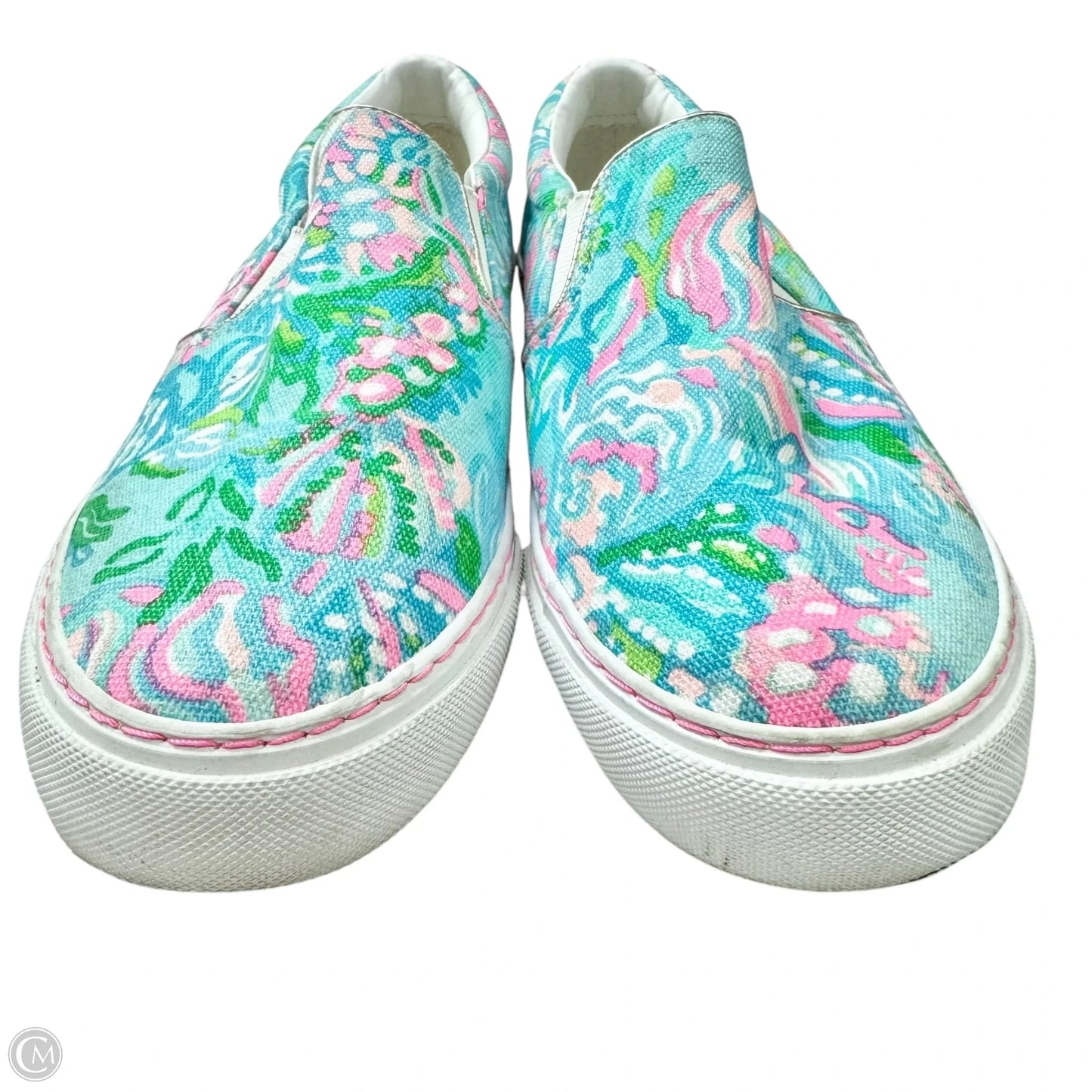 Shoes Designer By Lilly Pulitzer In Blue & Pink, Size: 6