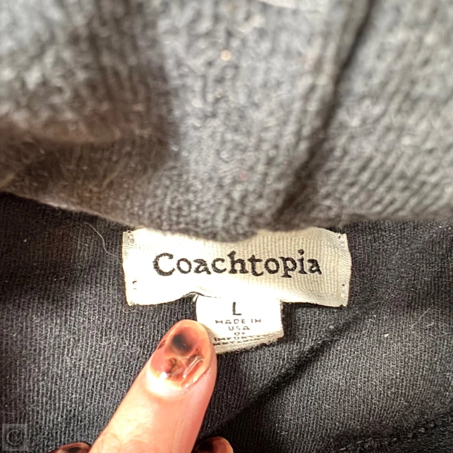 Sweatshirt Designer By Coach In Black, Size: L