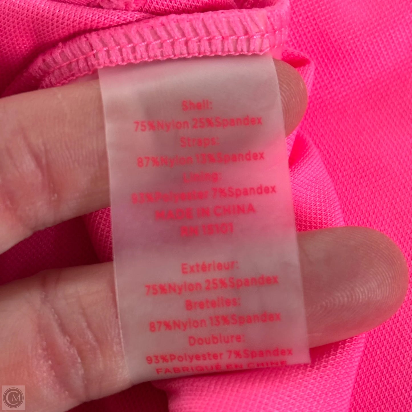 Swimsuit Top Designer By Lilly Pulitzer In Pink, Size: Xl