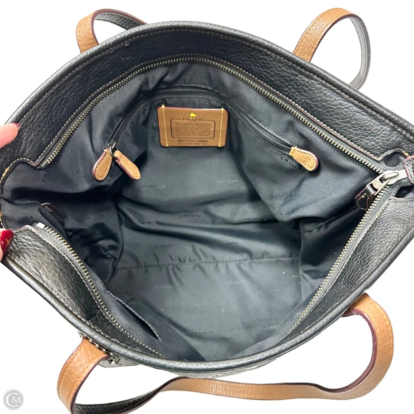 Tote Designer By Coach, Size: Medium