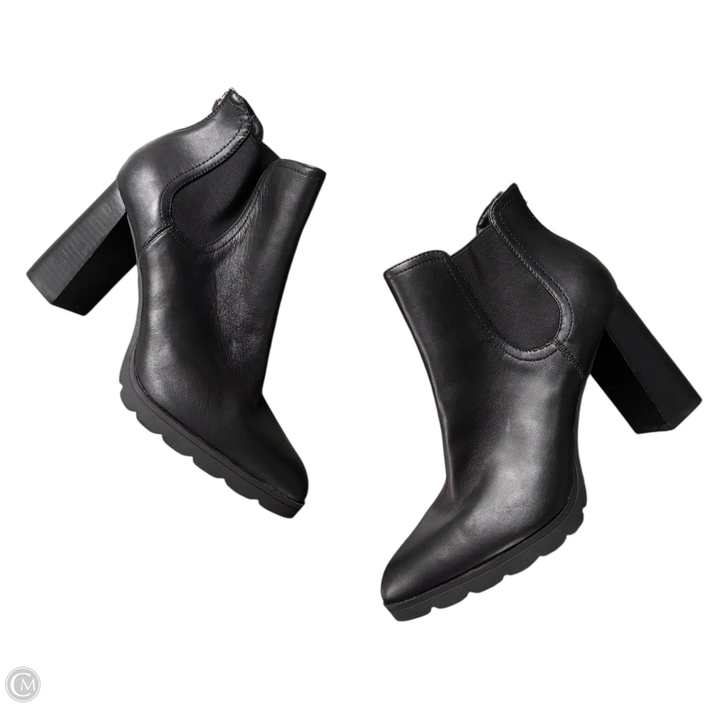 Boots Leather By Adrienne Vittadini In Black, Size: 10