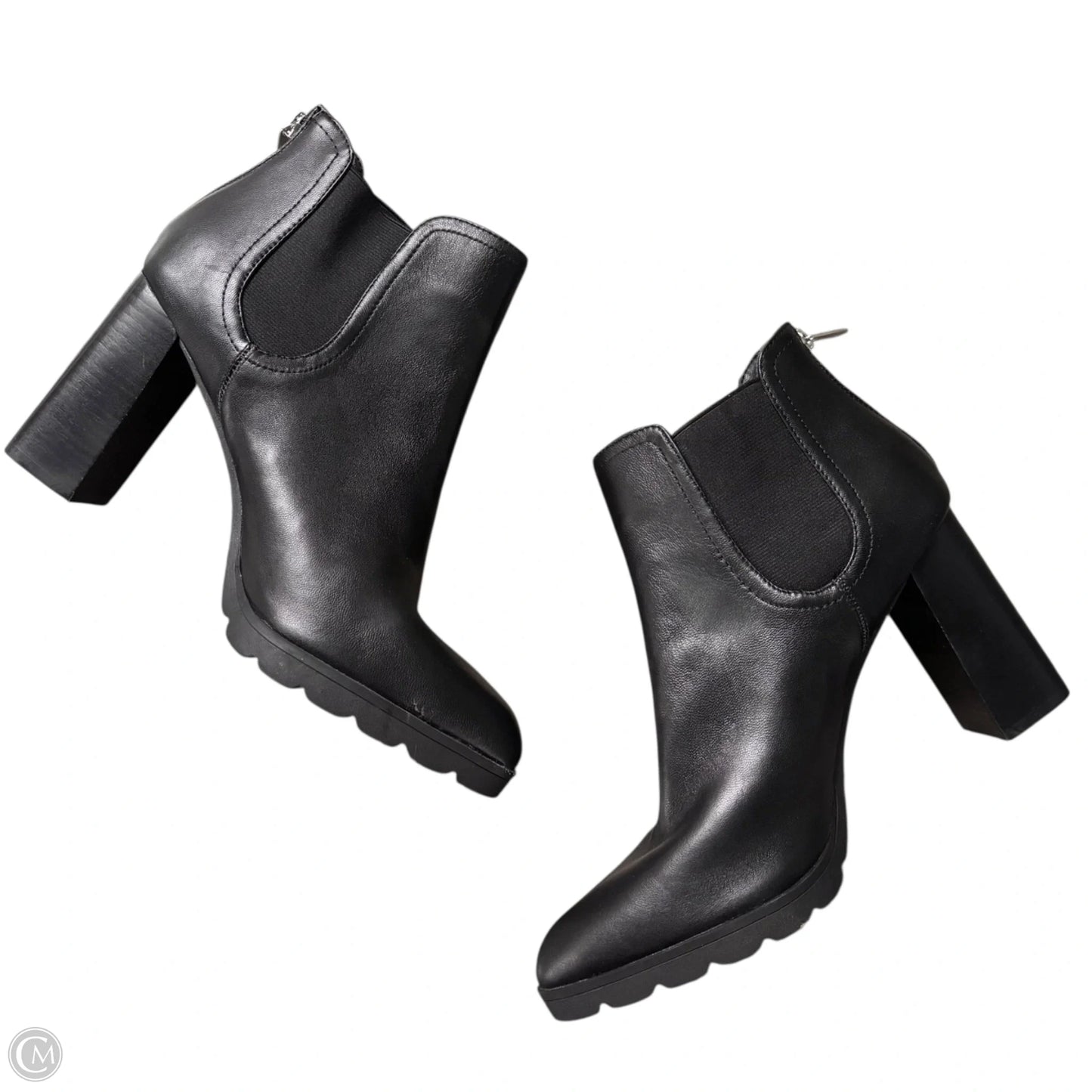Boots Leather By Adrienne Vittadini In Black, Size: 10