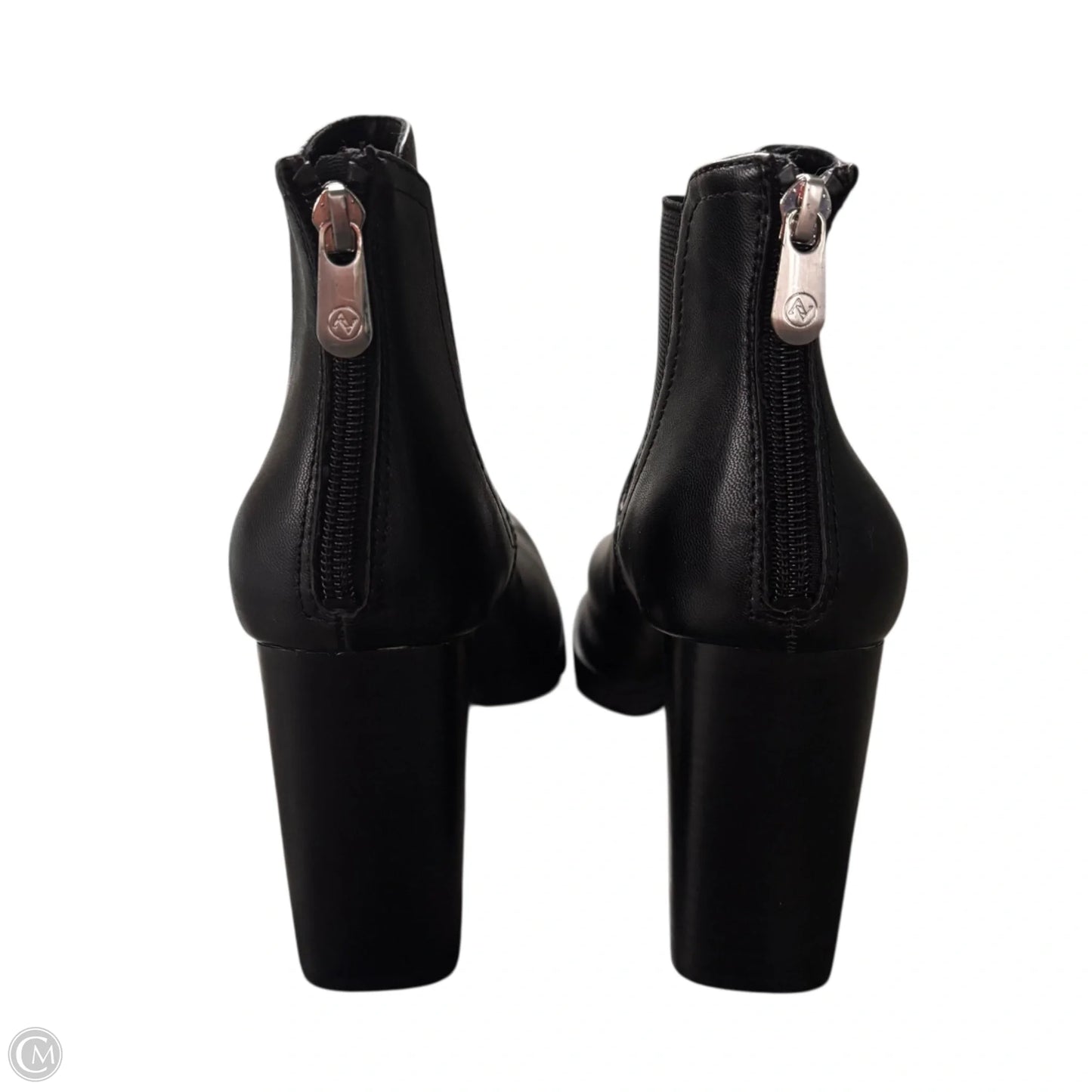Boots Leather By Adrienne Vittadini In Black, Size: 10
