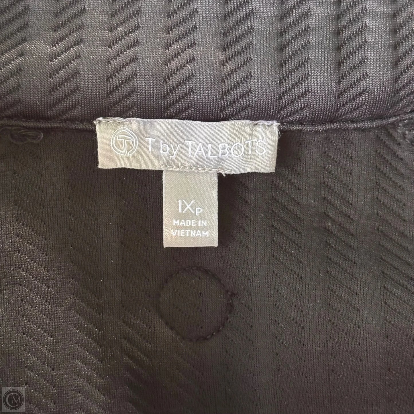 Athletic Jacket By Talbots In Black, Size: 1x