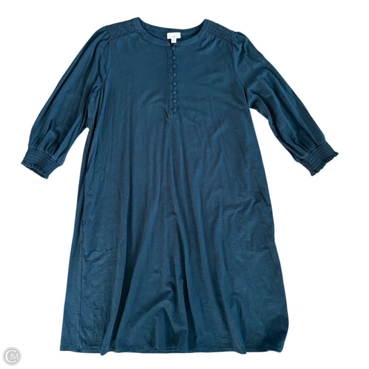 Dress Casual Midi By J. Jill In Teal, Size: Xl
