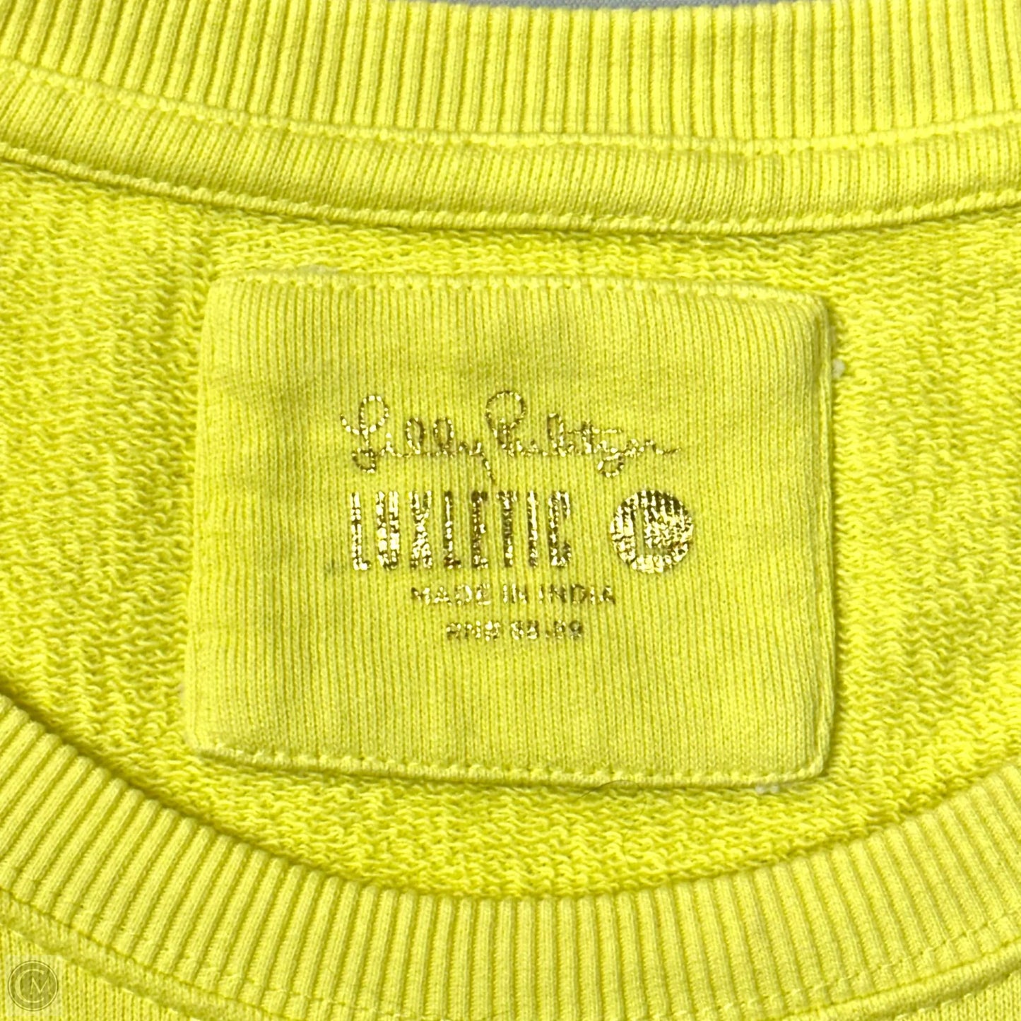 Sweatshirt Designer By Lilly Pulitzer In Yellow, Size: L
