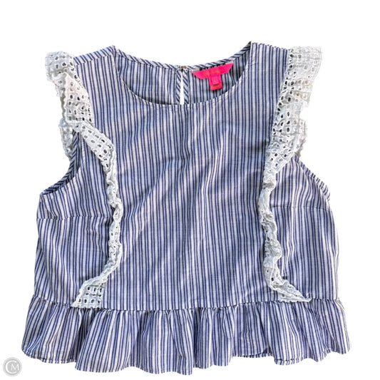 Top Sleeveless Designer By Lilly Pulitzer In Striped Pattern, Size: L