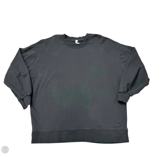 Athletic Sweatshirt Crewneck By Lululemon In Black, Size: M