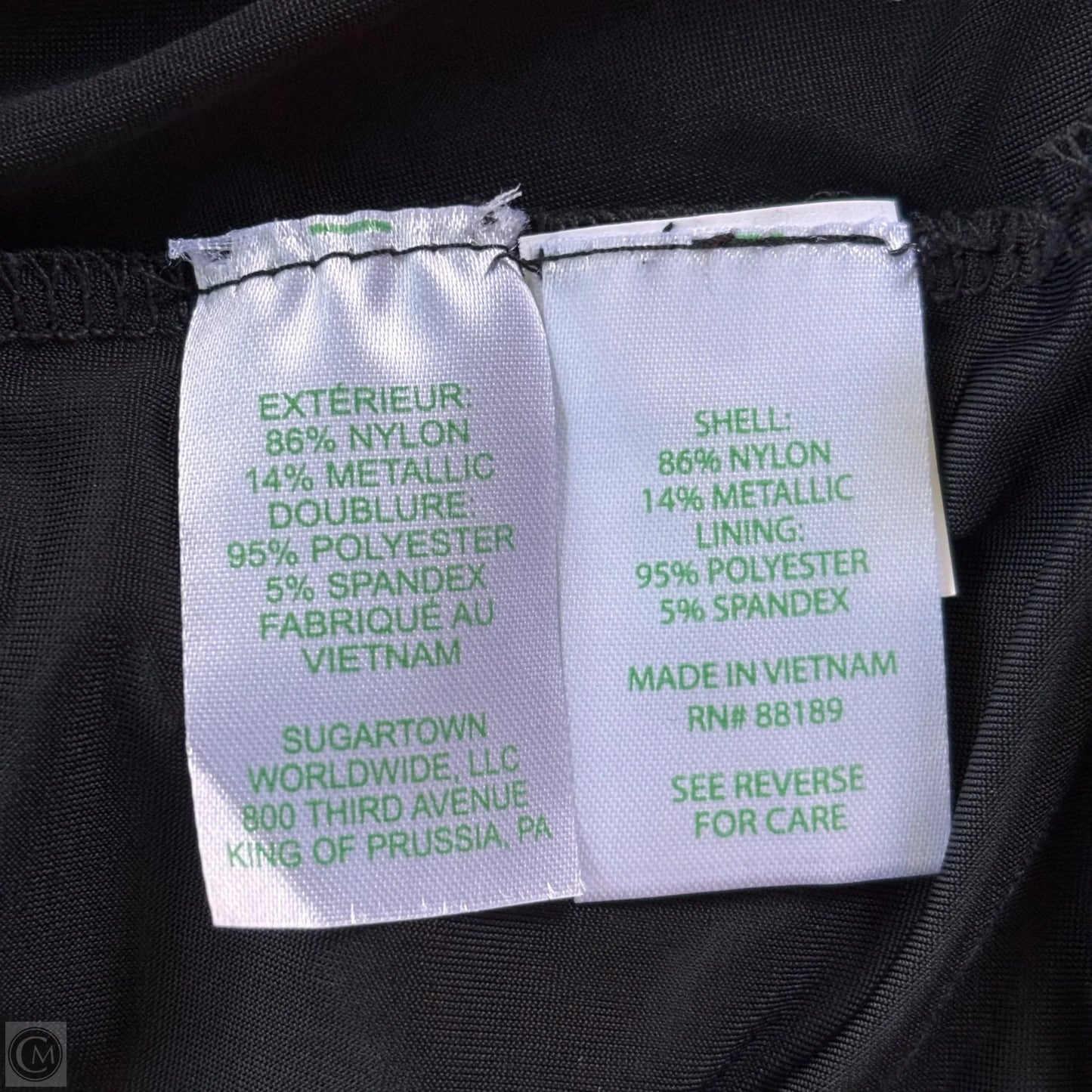 Tunic Designer By Lilly Pulitzer In Black & Gold, Size: Xxl