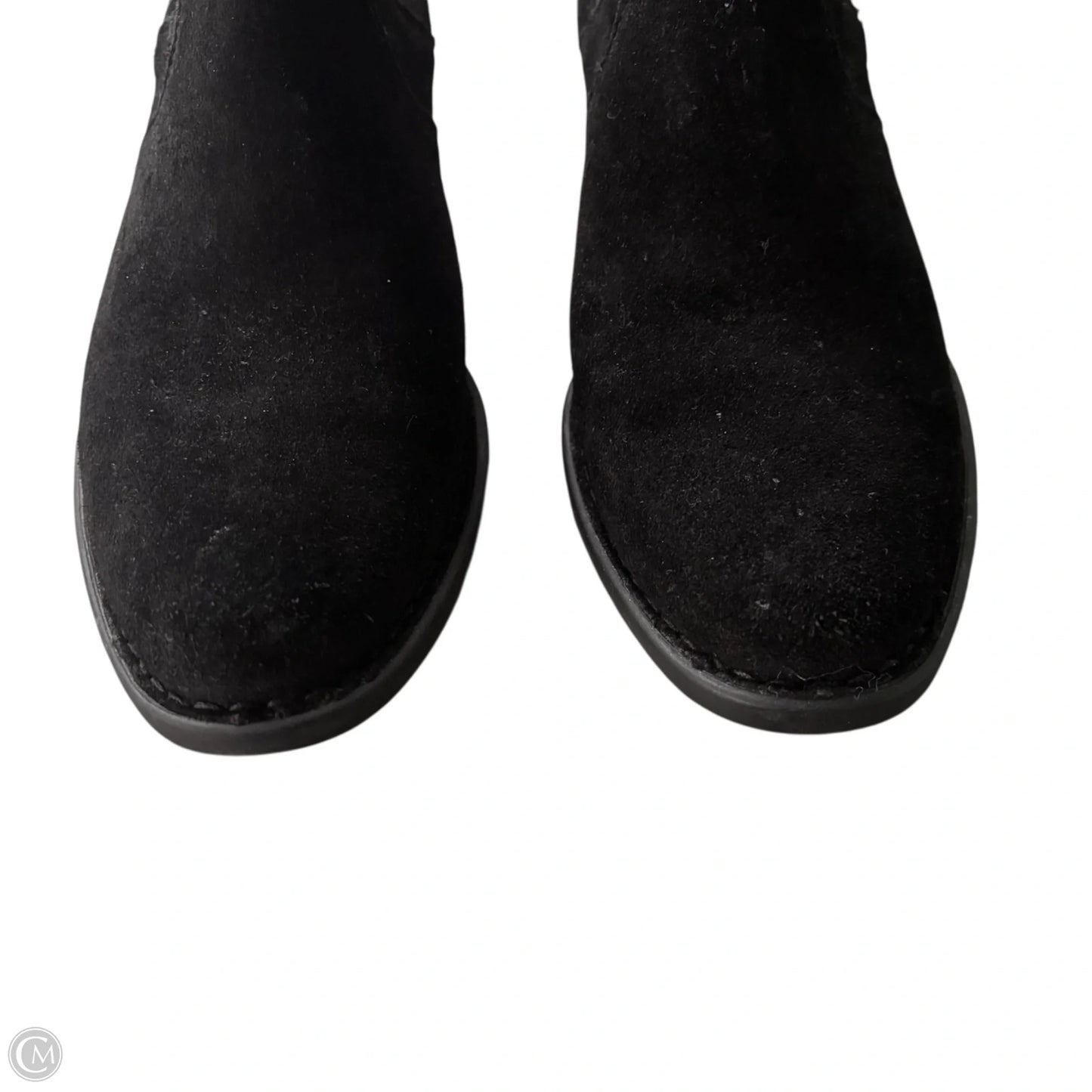 Boots Leather By Born In Black, Size: 8