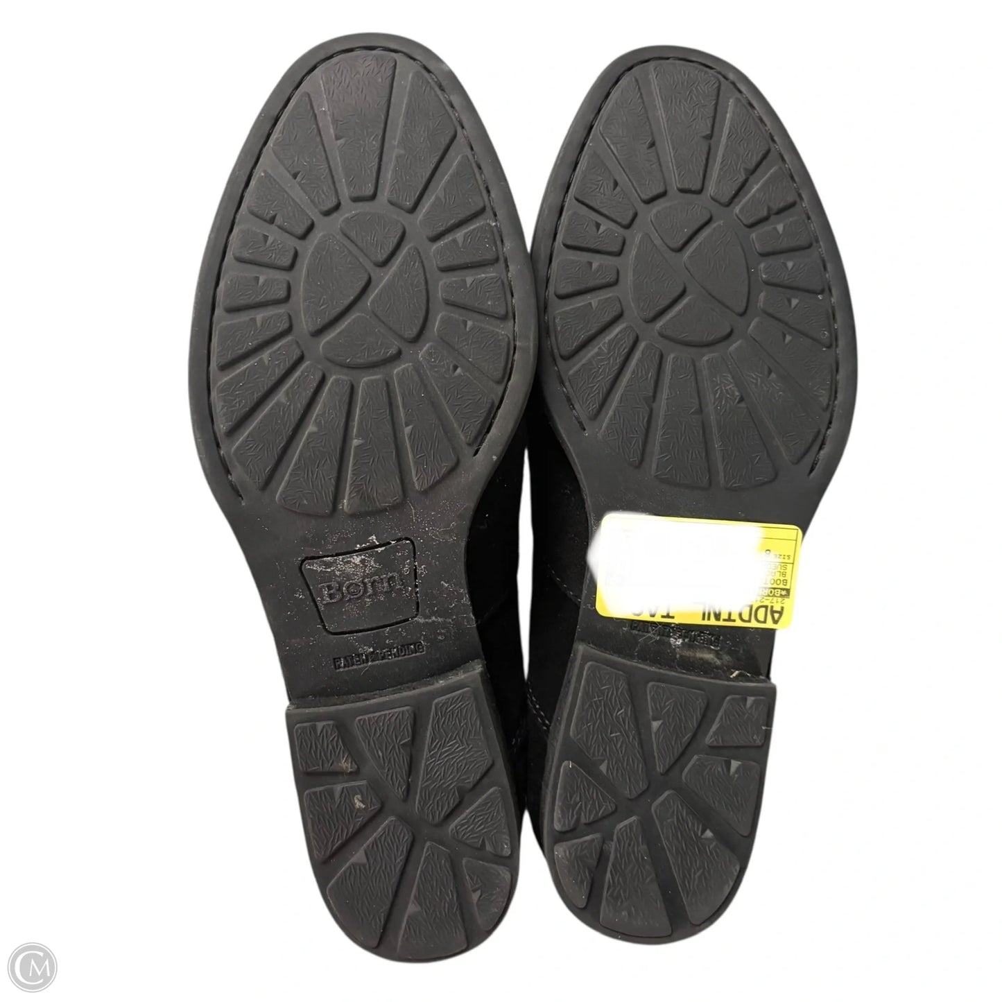 Boots Leather By Born In Black, Size: 8