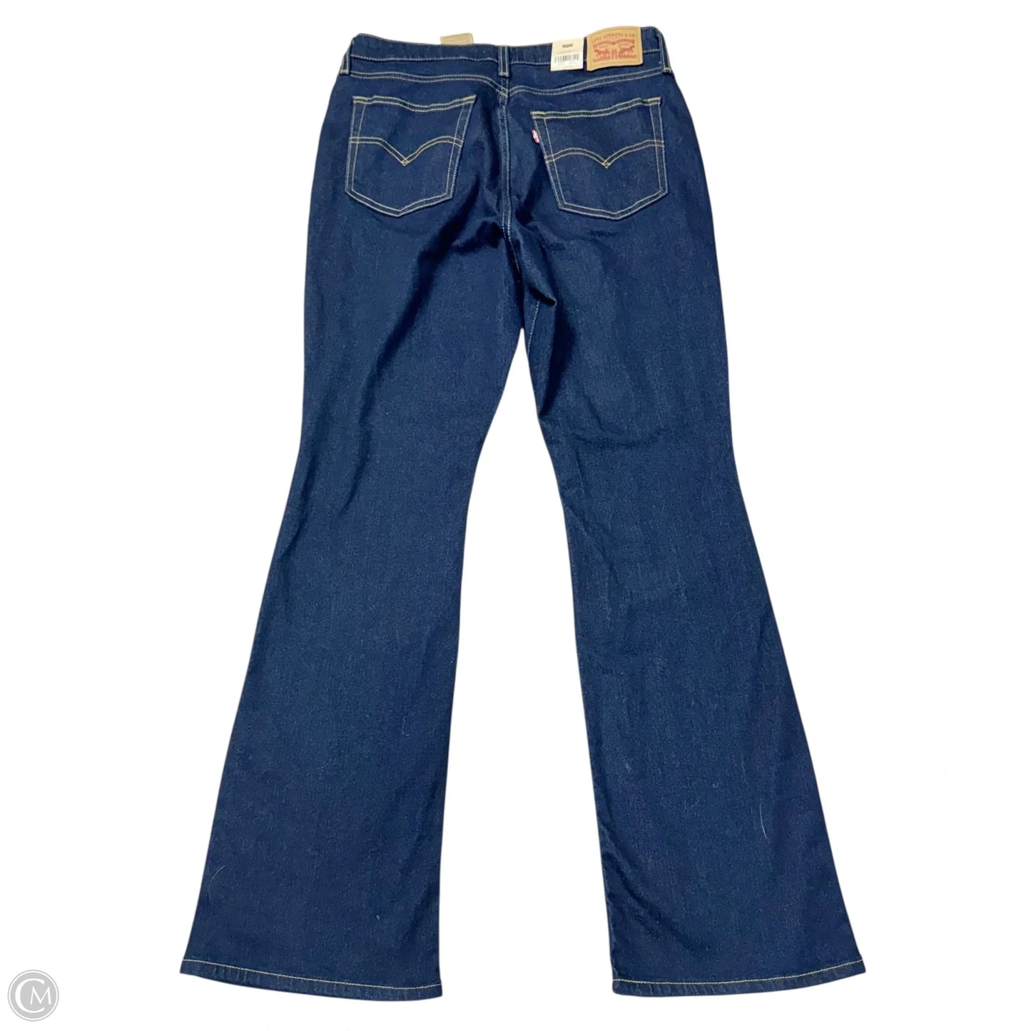 Jeans Boot Cut By Levis In Blue Denim, Size: 12