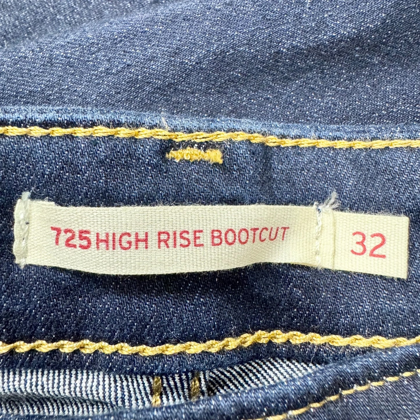 Jeans Boot Cut By Levis In Blue Denim, Size: 12