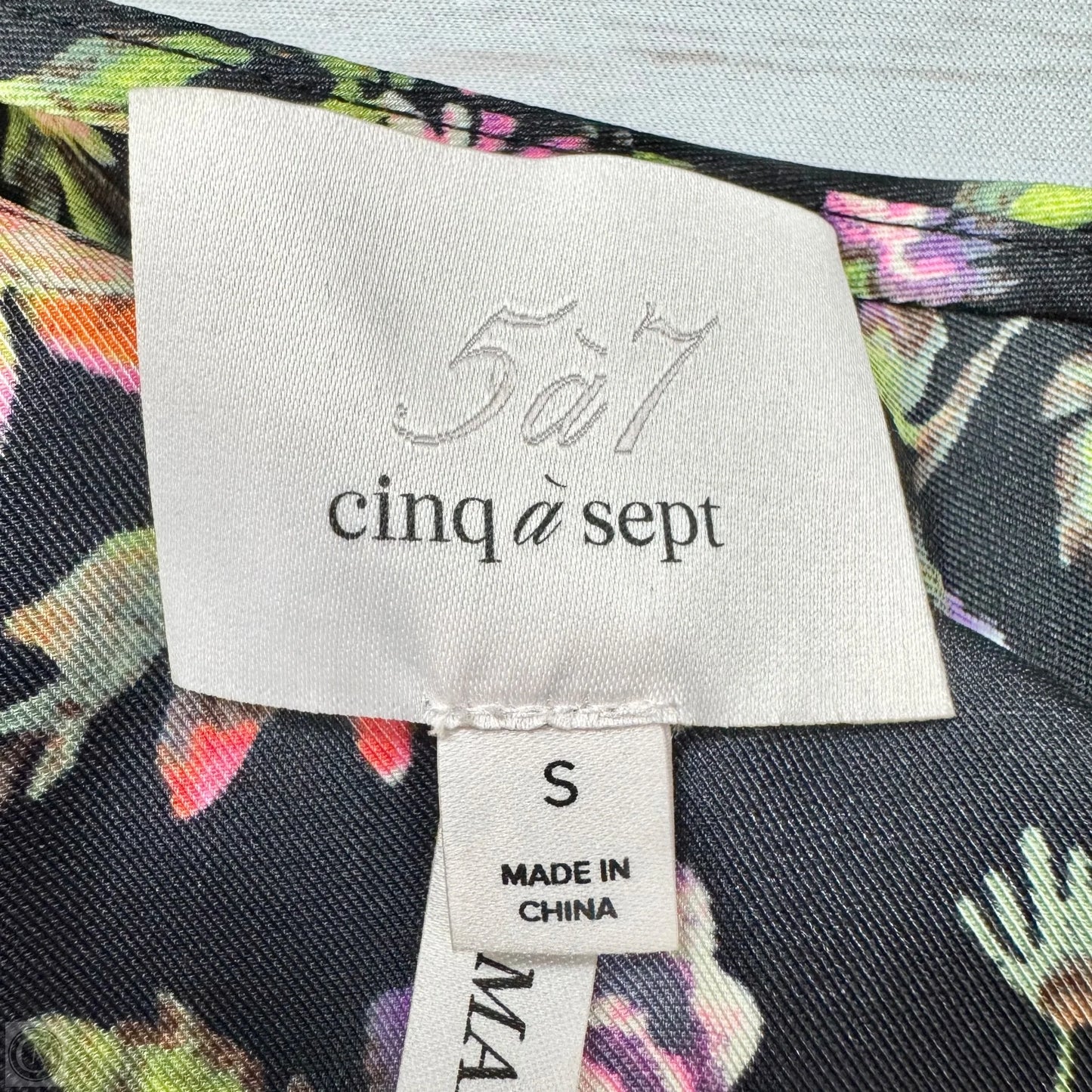 Blouse Sleeveless By Cinq A Sept In Floral Print, Size: S