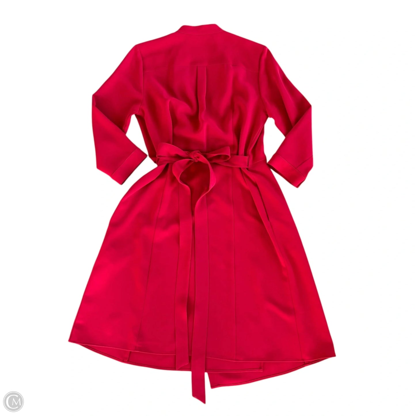 Dress Casual Midi By Brooks Brothers In Red, Size: M
