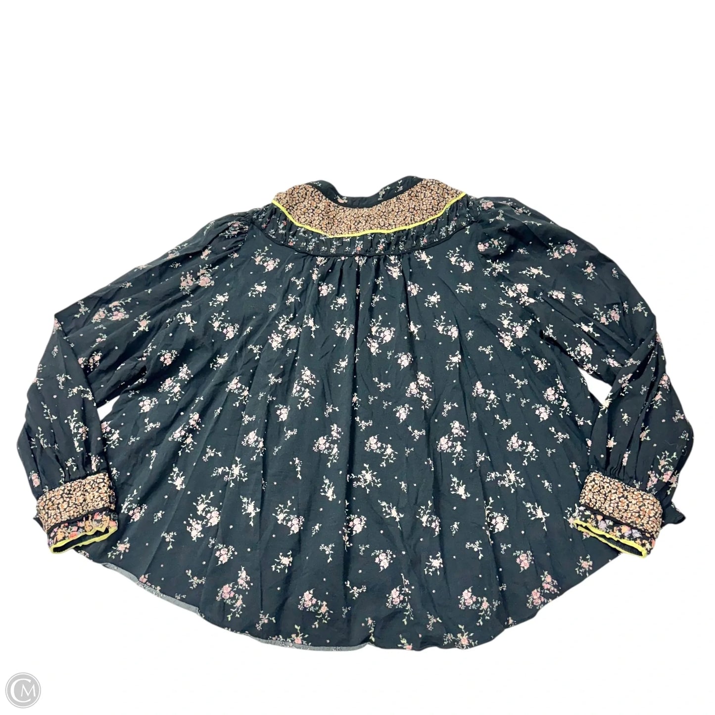 Top Long Sleeve By Free People In Floral Print, Size: Xl