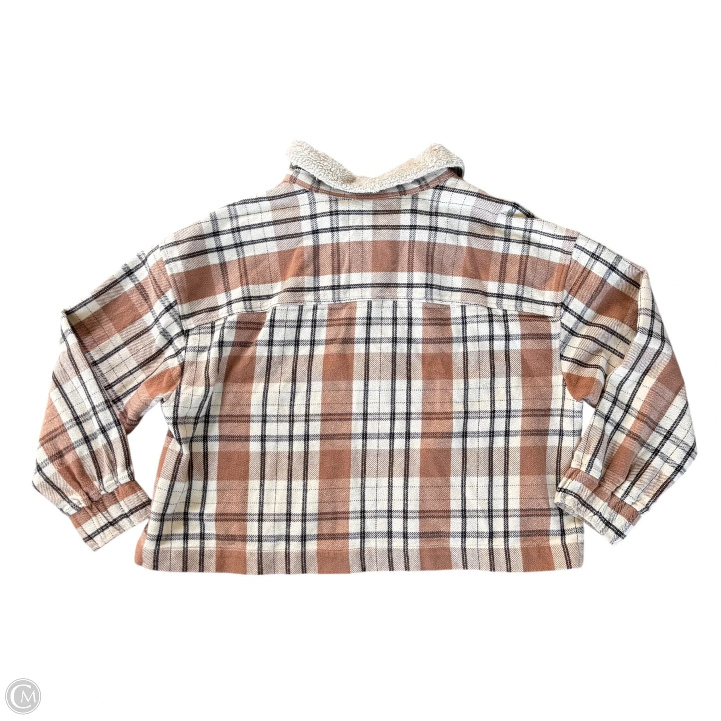 Jacket Shirt By Lucky Brand In Plaid Pattern, Size: Xl
