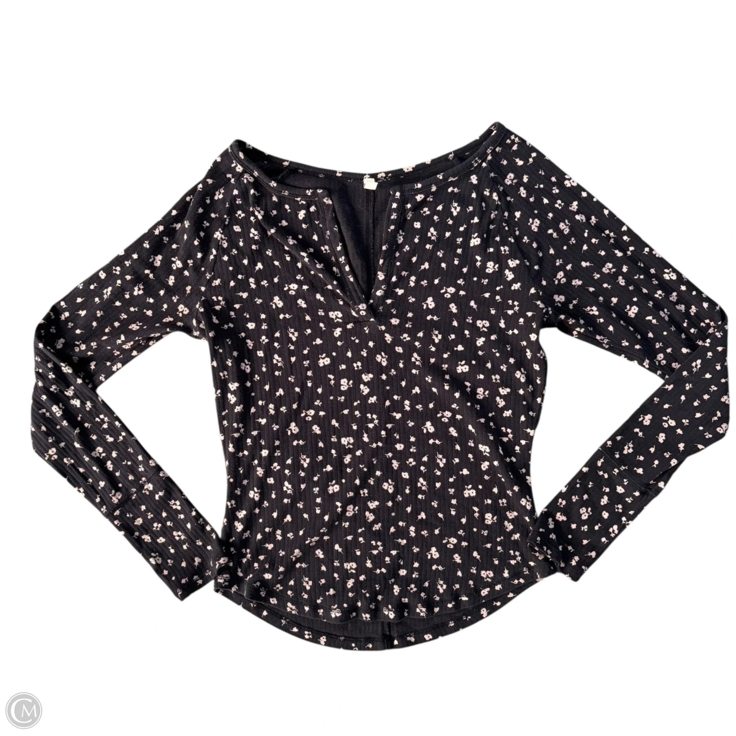 Top Long Sleeve By Free People In Floral Print, Size: L
