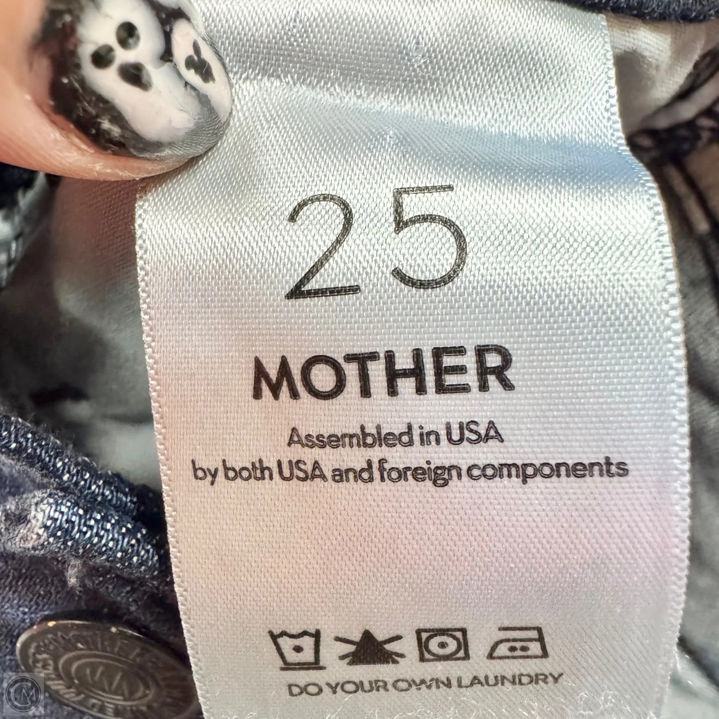 Jeans Straight By Mother In Blue Denim, Size: 2