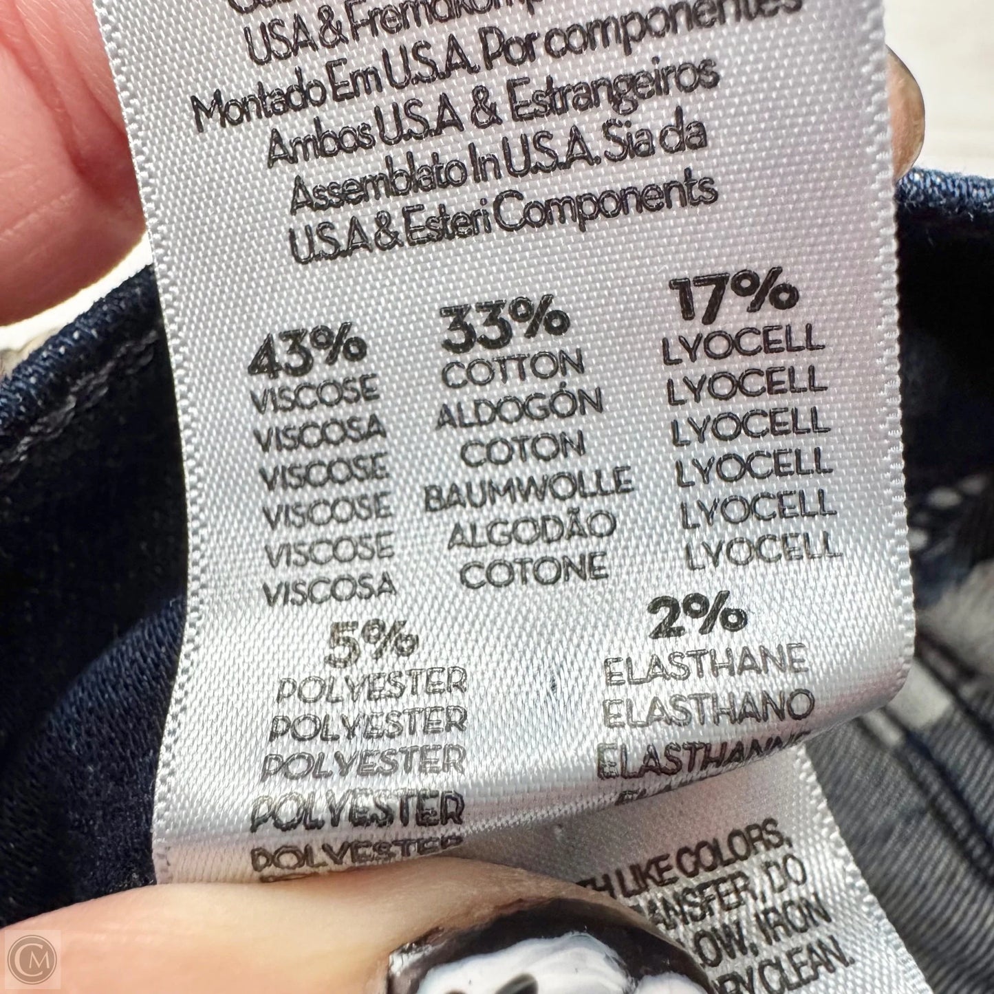 Jeans Straight By Mother In Blue Denim, Size: 2