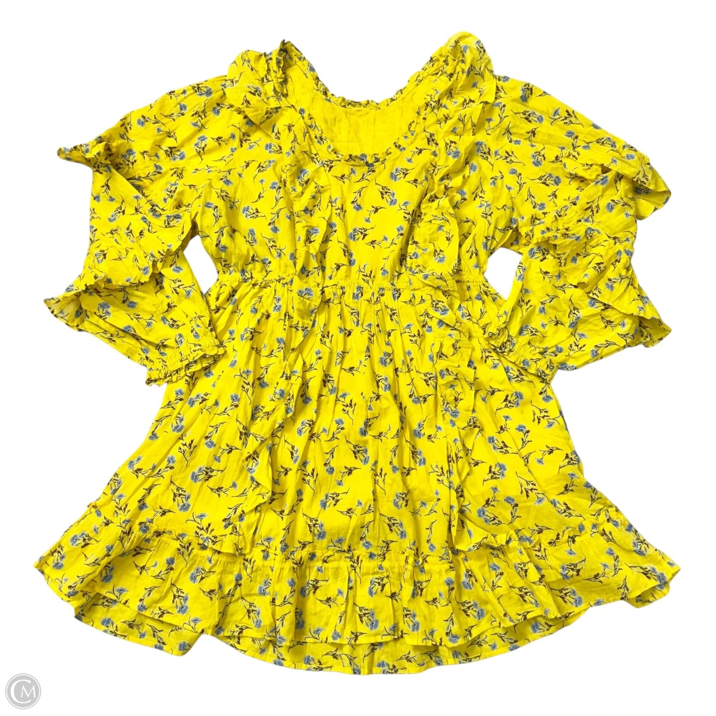 Dress Casual Short By Happy Nature In Floral Print, Size: L
