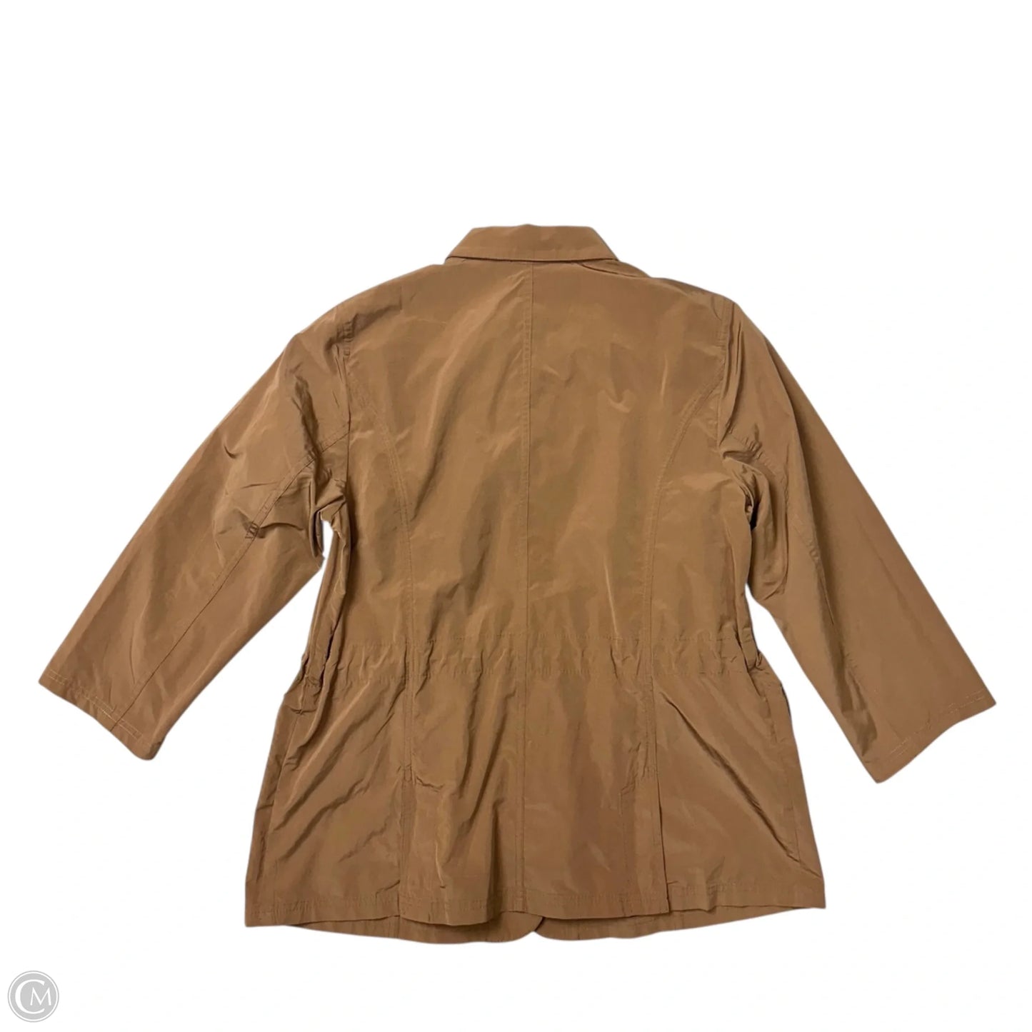 Jacket Windbreaker By J. Jill In Brown, Size: Mp
