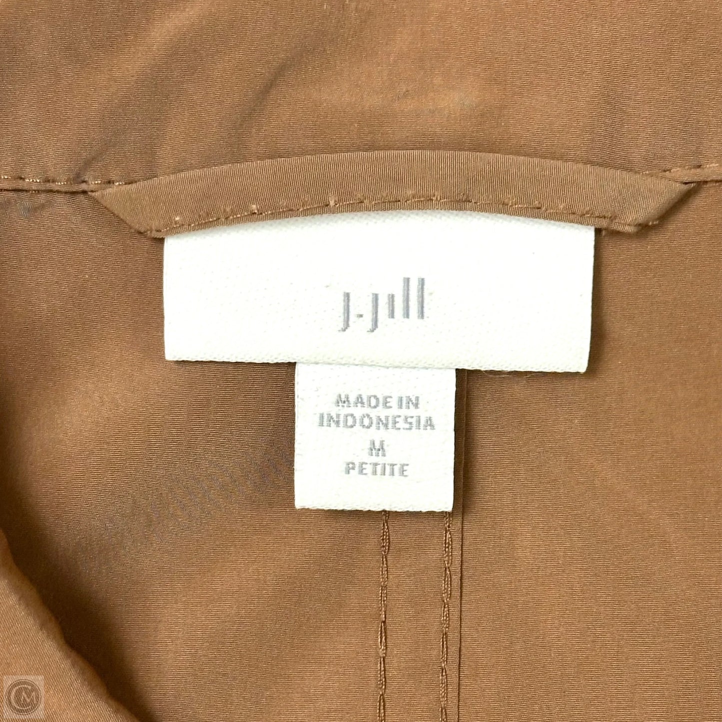 Jacket Windbreaker By J. Jill In Brown, Size: Mp