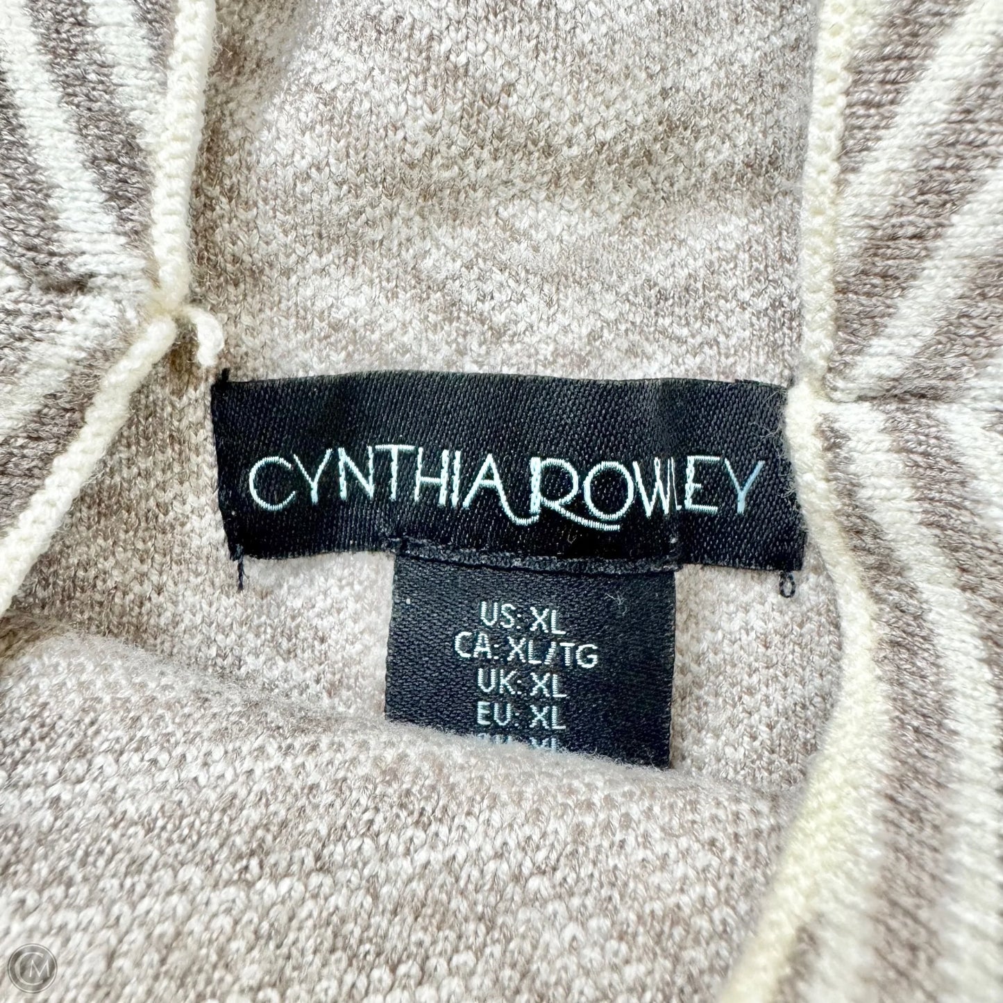 Sweater By Cynthia Rowley In Striped Pattern, Size: Xl