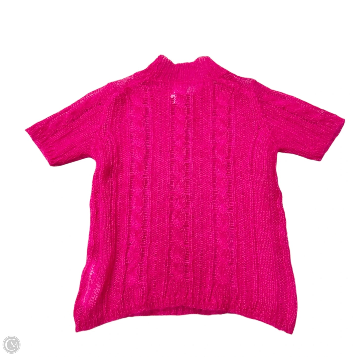 Sweater Short Sleeve By Anthropologie In Pink, Size: S
