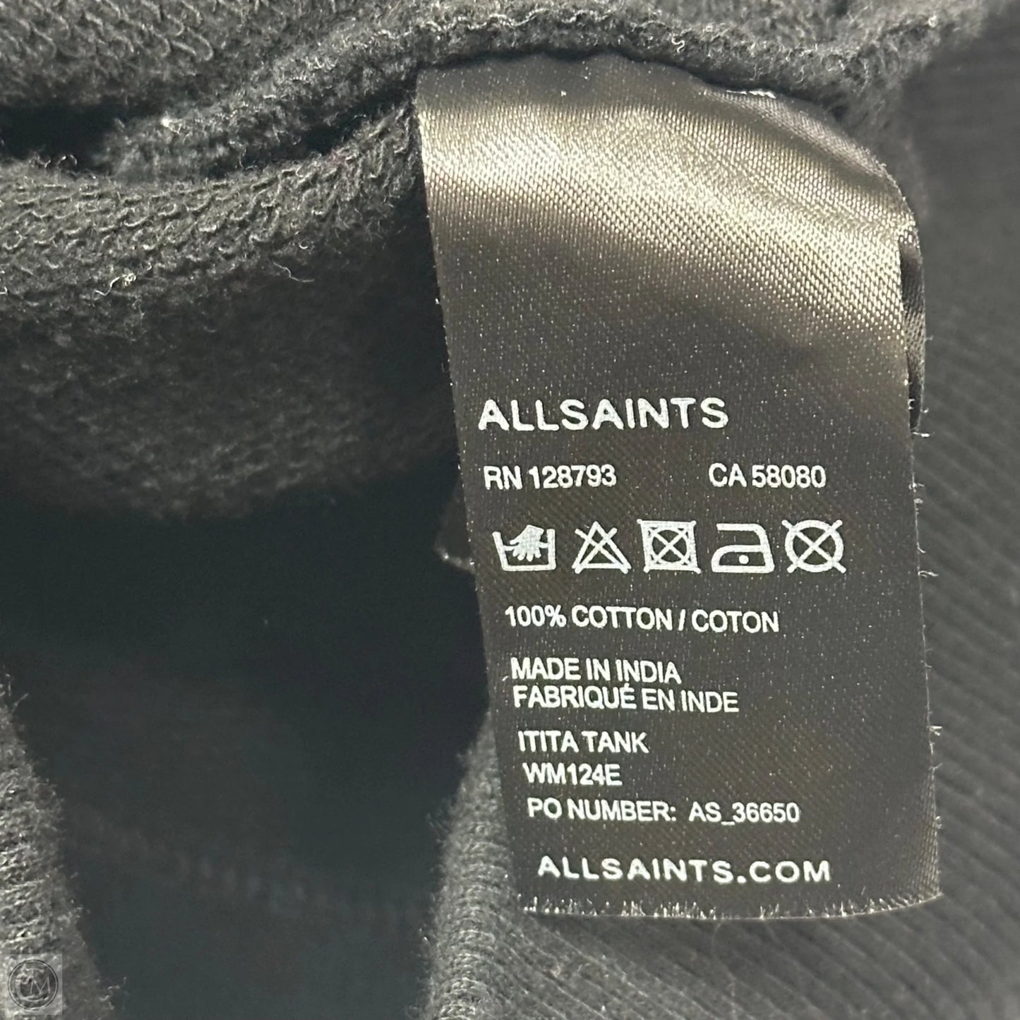 Top Sleeveless Designer By All Saints In Black, Size: S