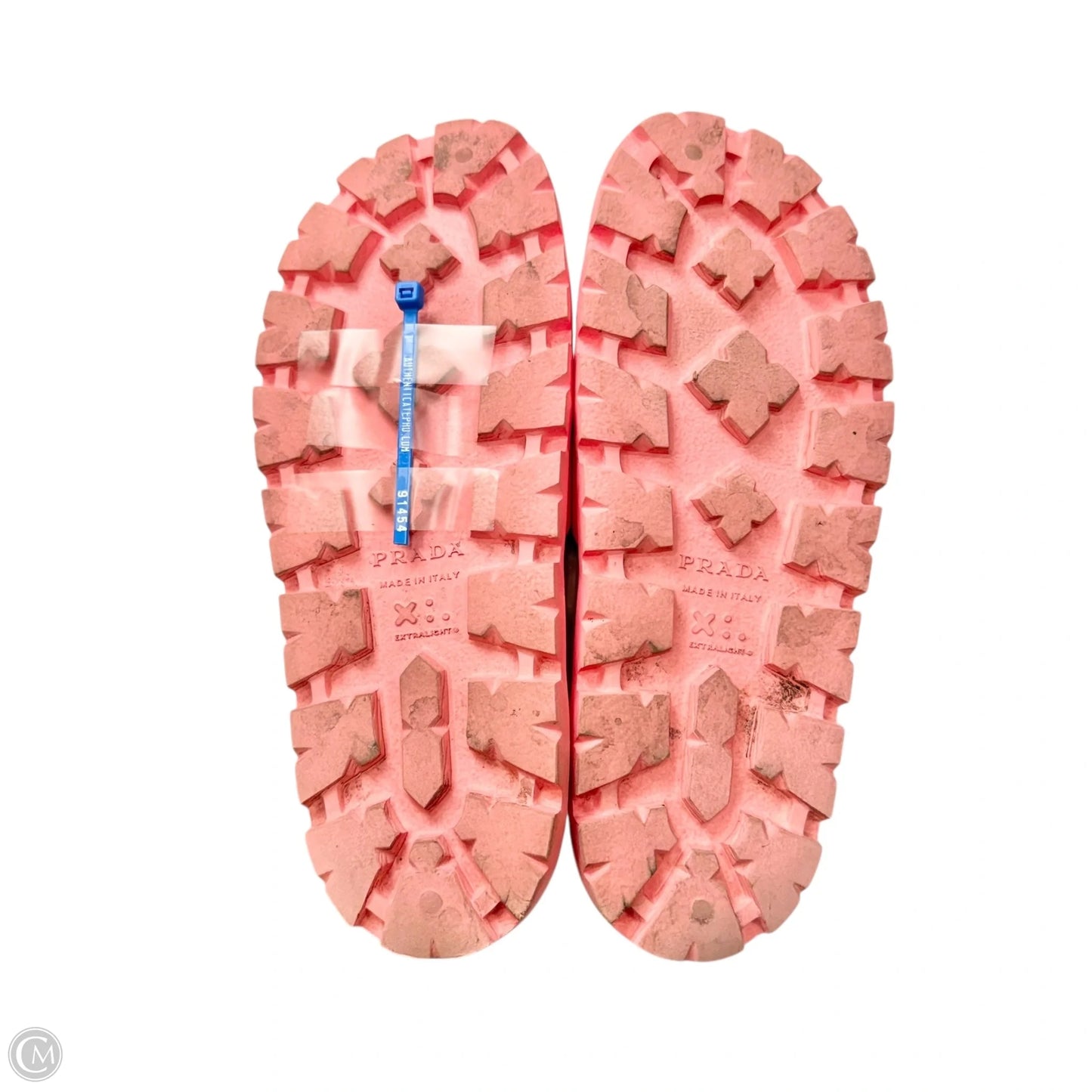 Sandals Luxury Designer By Prada In Pink, Size: 5.5