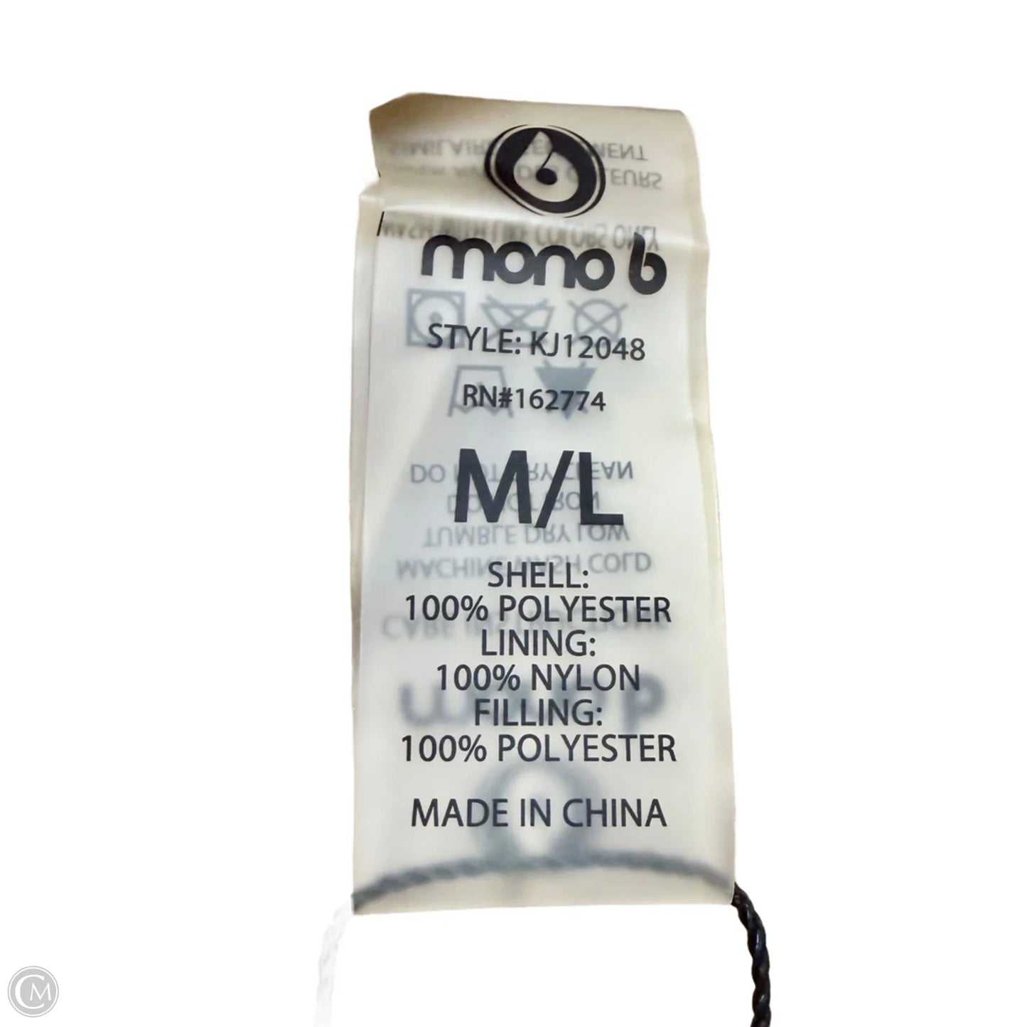 Coat Puffer & Quilted By Mono B In Tan, Size: L