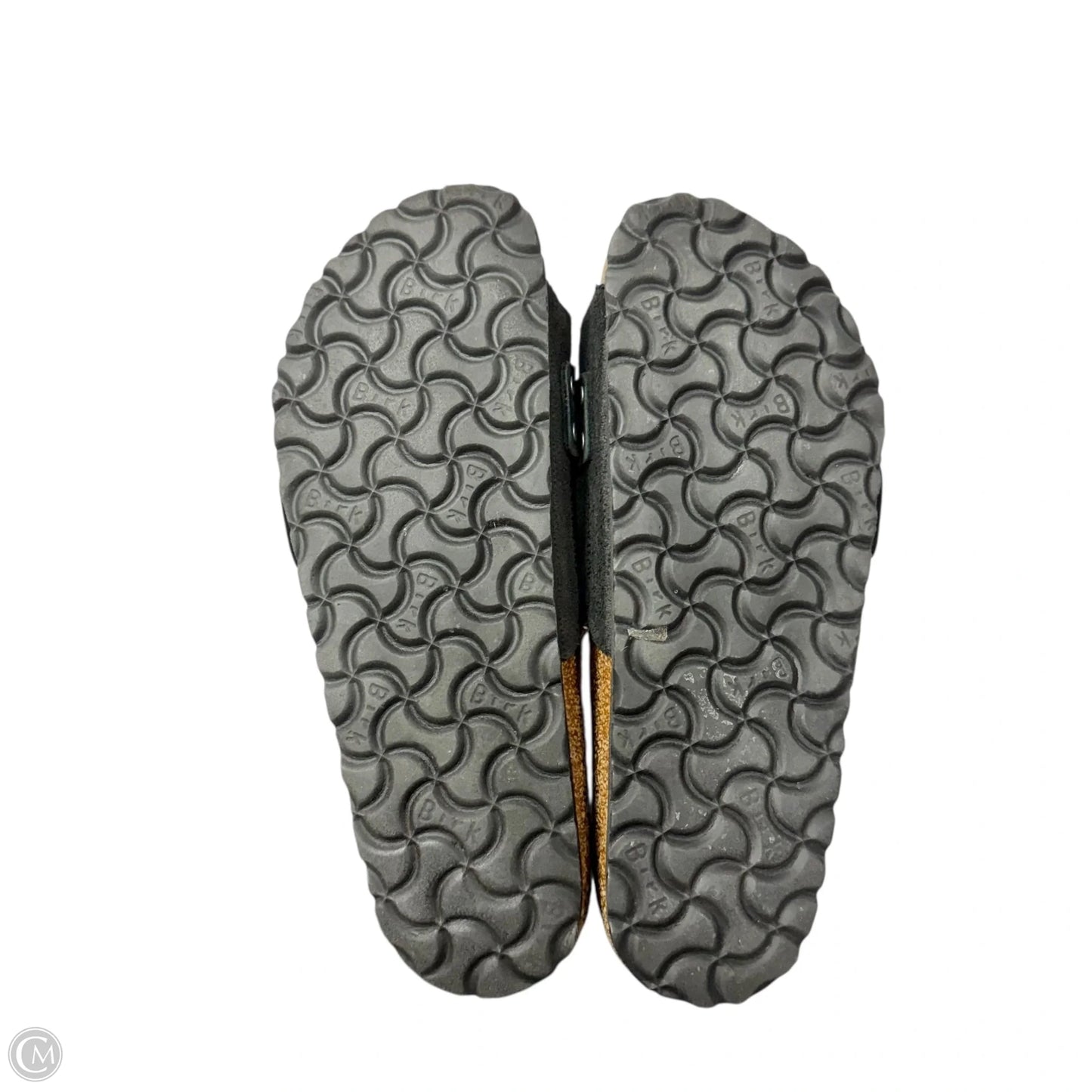 Sandals Flats By Birkenstock In Black, Size: 6