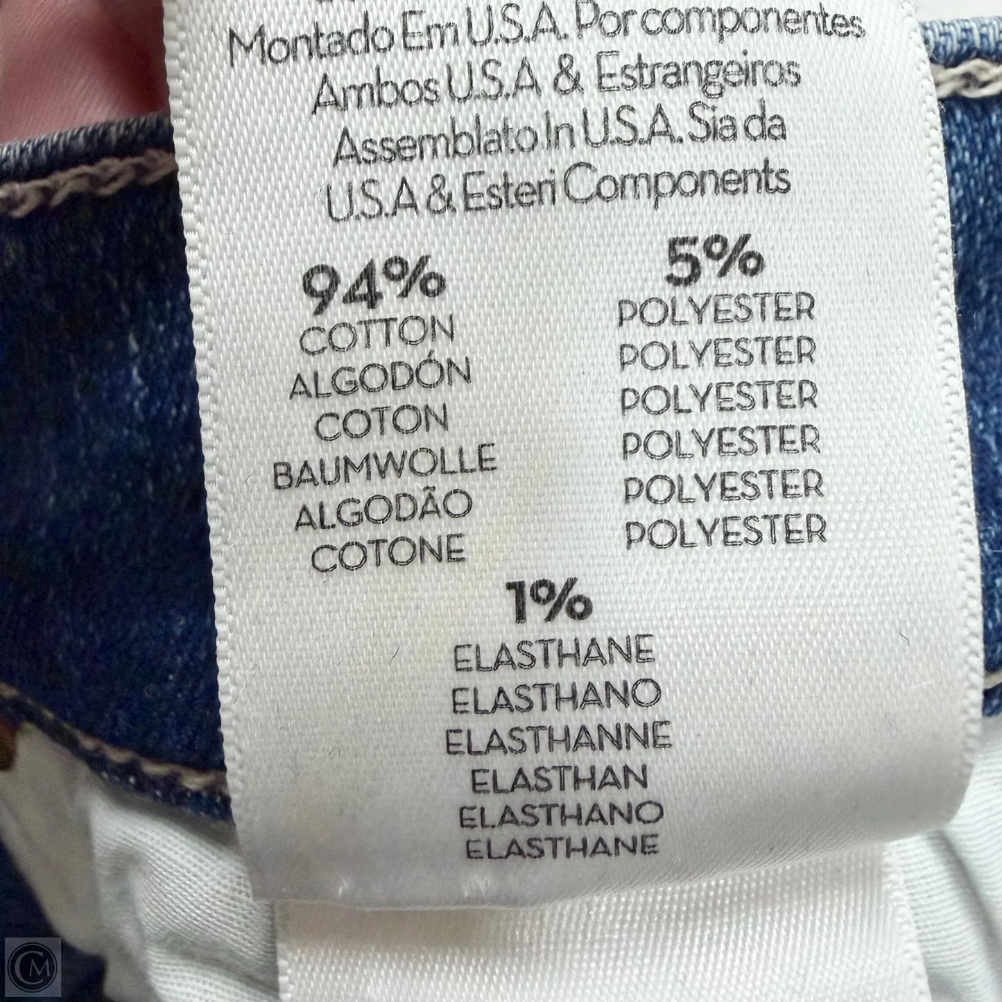 Jeans Straight By Mother In Blue Denim, Size: 2