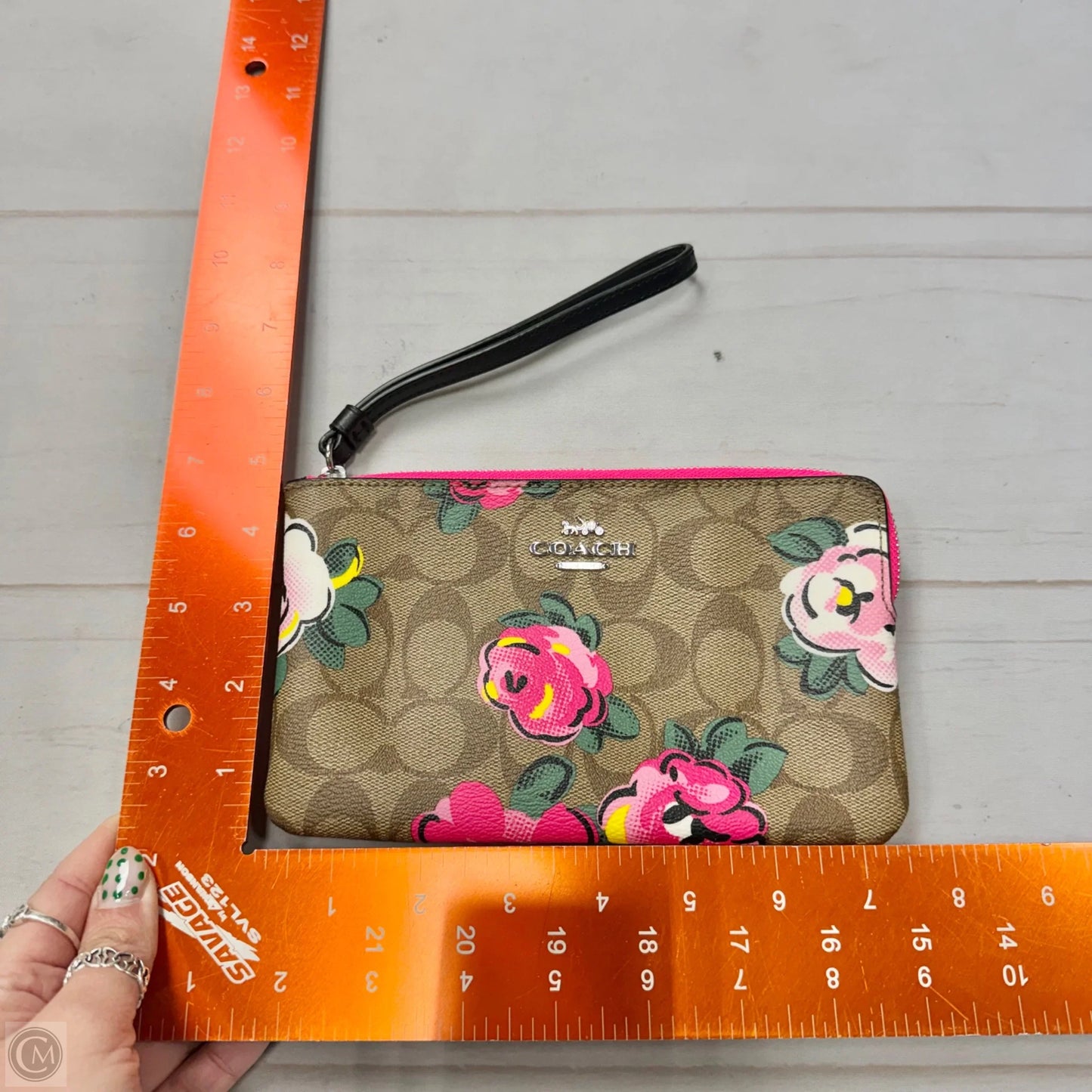 Wristlet Designer By Coach, Size: Medium