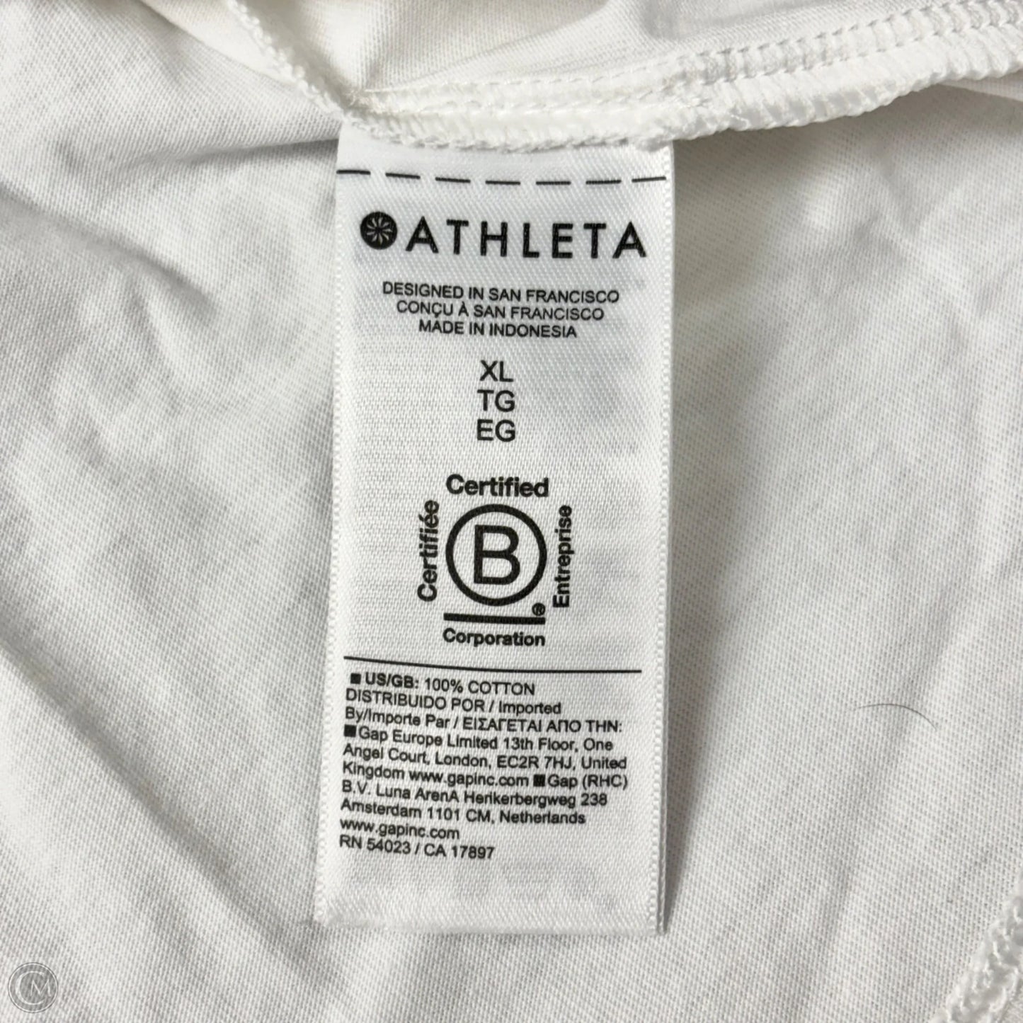 Athletic Tank Top By Athleta In White, Size: Xl