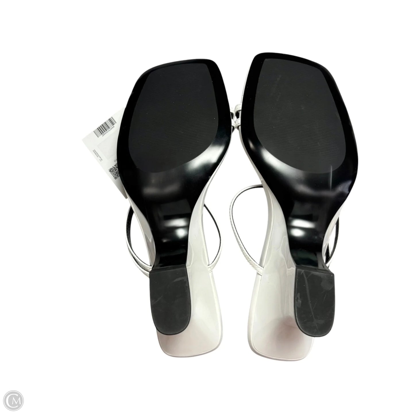 Sandals Heels Wedge By Mng In White, Size: 10