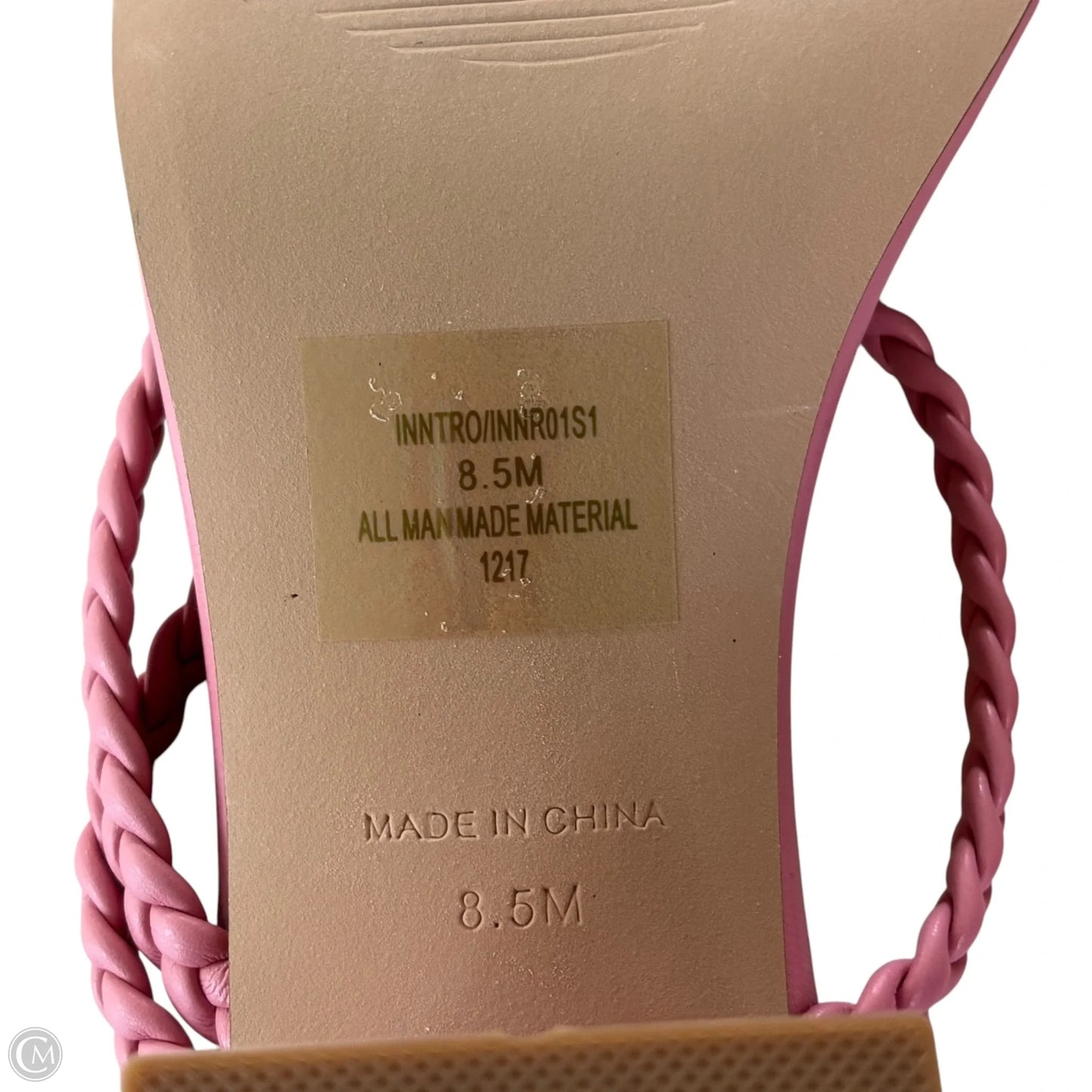 Sandals Heels Block By Steve Madden In Pink, Size: 8.5