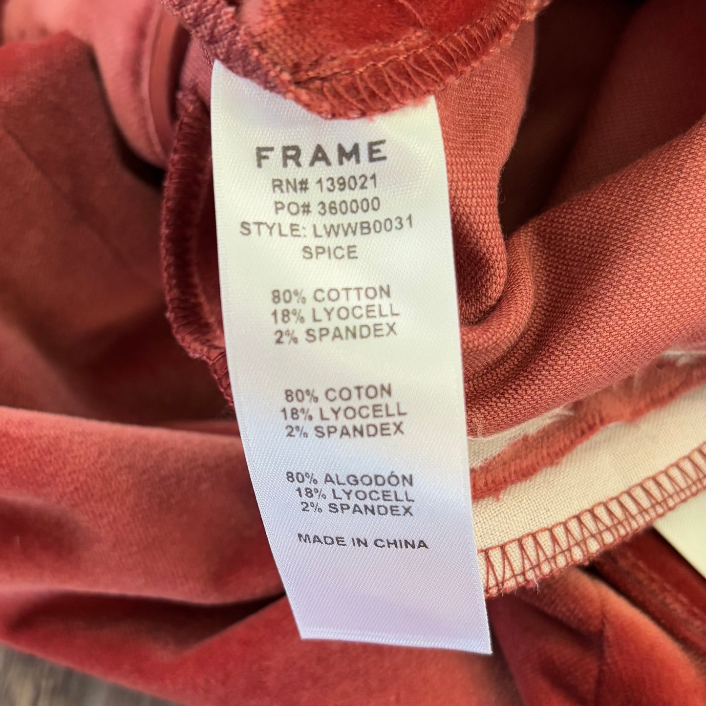 Pants Other By Frame In Mauve, Size: 0