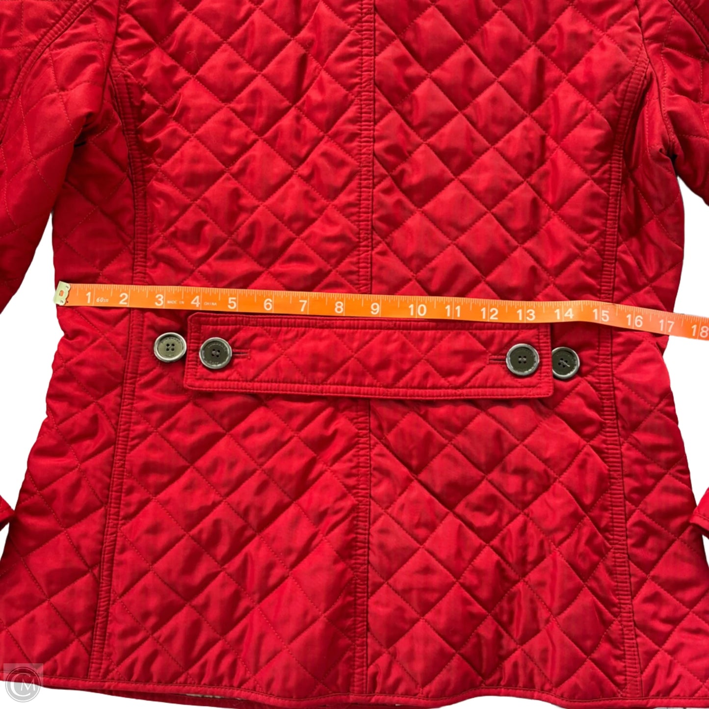 Jacket Luxury Designer By Burberry In Red, Size: S