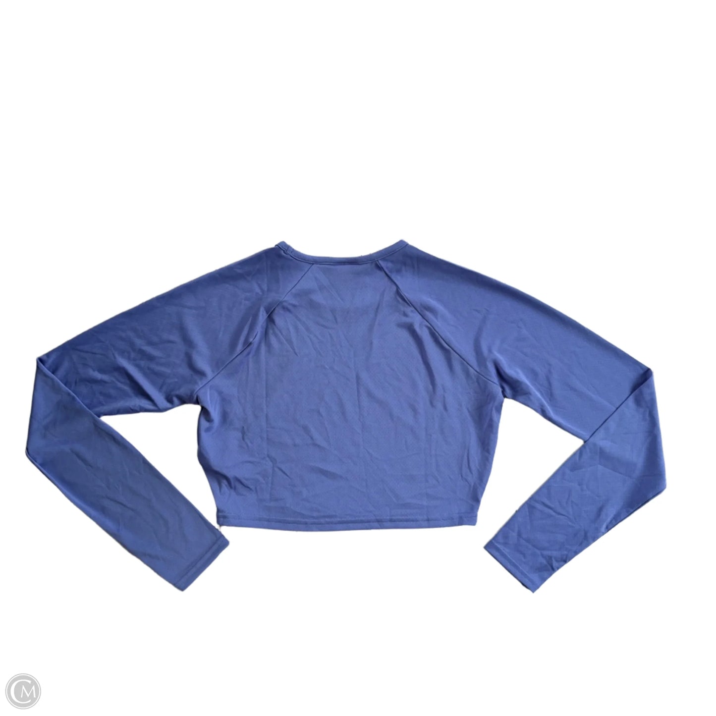Athletic Top Long Sleeve Crewneck By Gym Shark In Blue, Size: S