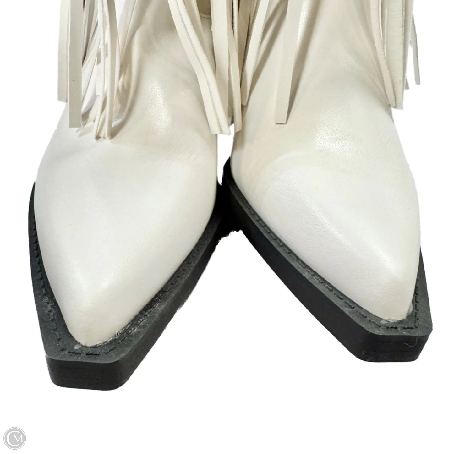 Boots Western By Pretty Little Thing In White, Size: 9.5