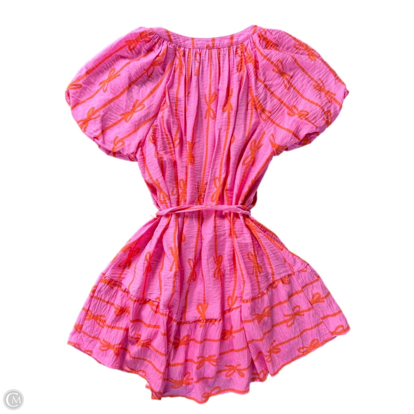 Dress Party Short By Libby Cat In Orange & Pink, Size: S