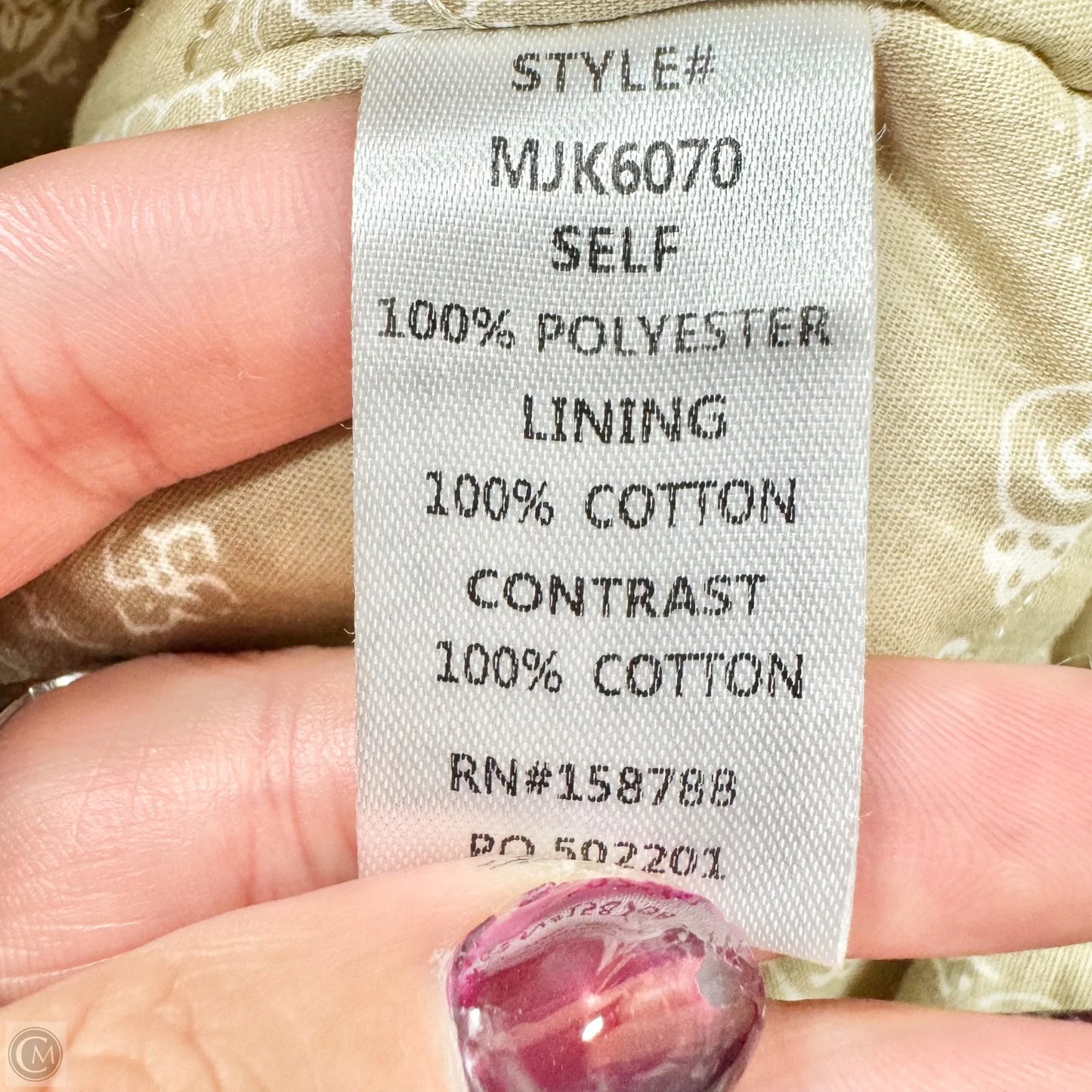 Jacket Puffer & Quilted By Mable In Cream, Size: S