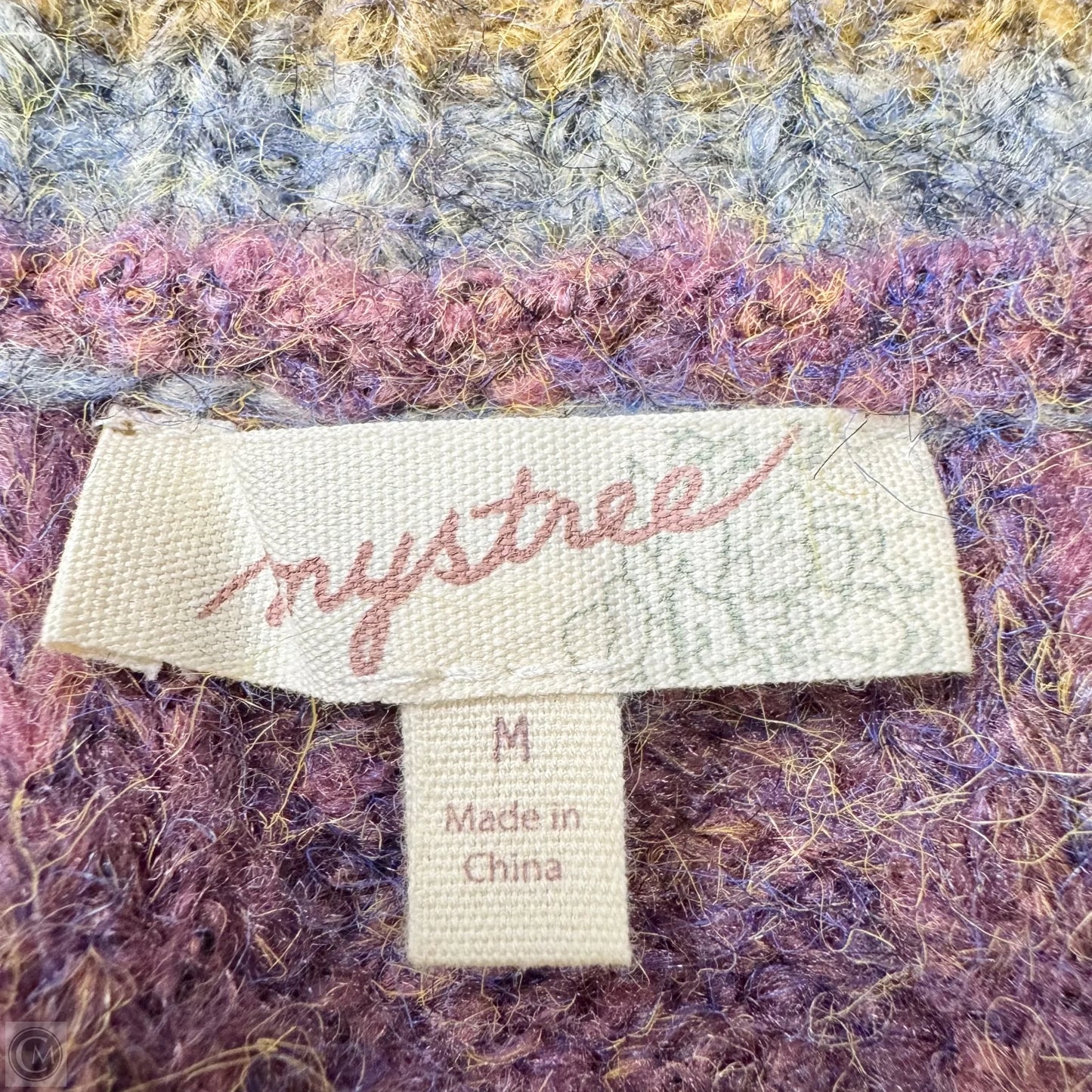 Vest Sweater By Mystree In Purple, Size: M