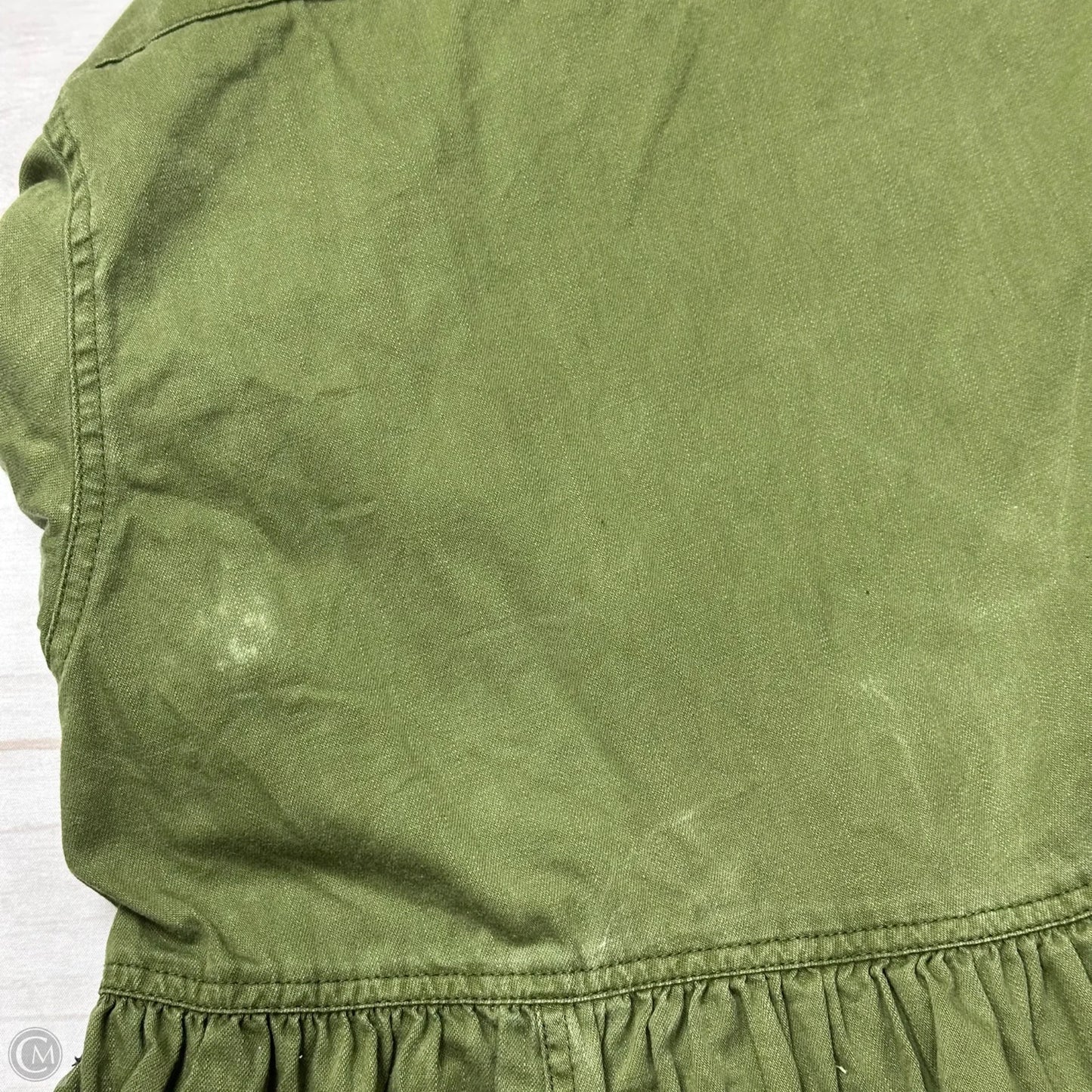Jacket Shirt By Free People In Green, Size: L
