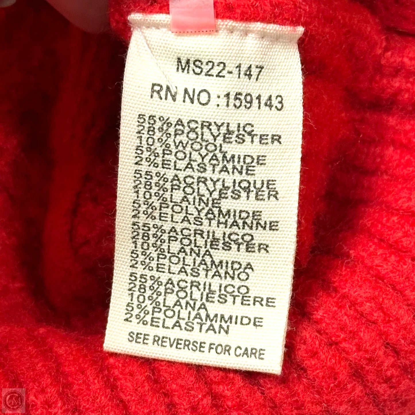 Sweater By Frnch In Red, Size: M