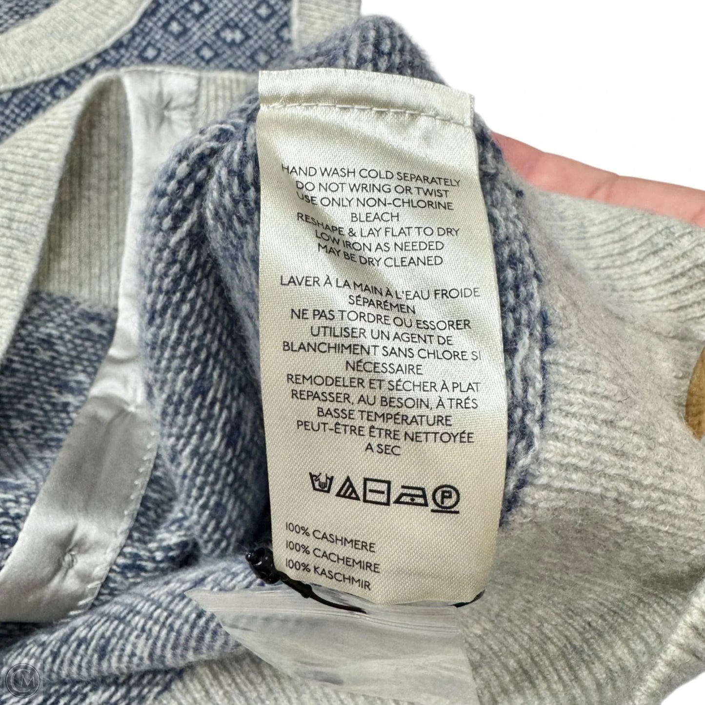 Vest Sweater By Free People In Blue & Grey, Size: L