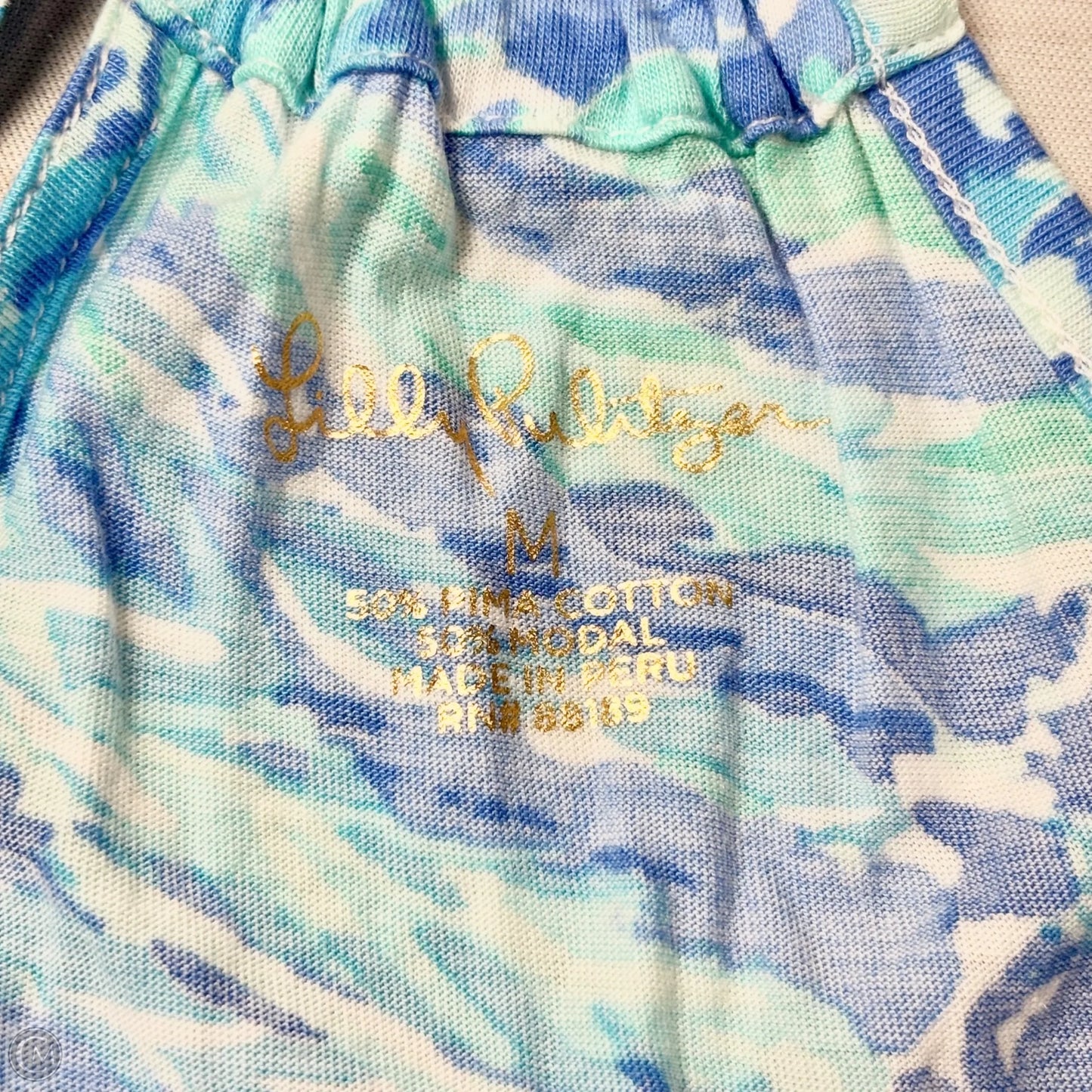 Tank Top Designer By Lilly Pulitzer In Blue, Size: M