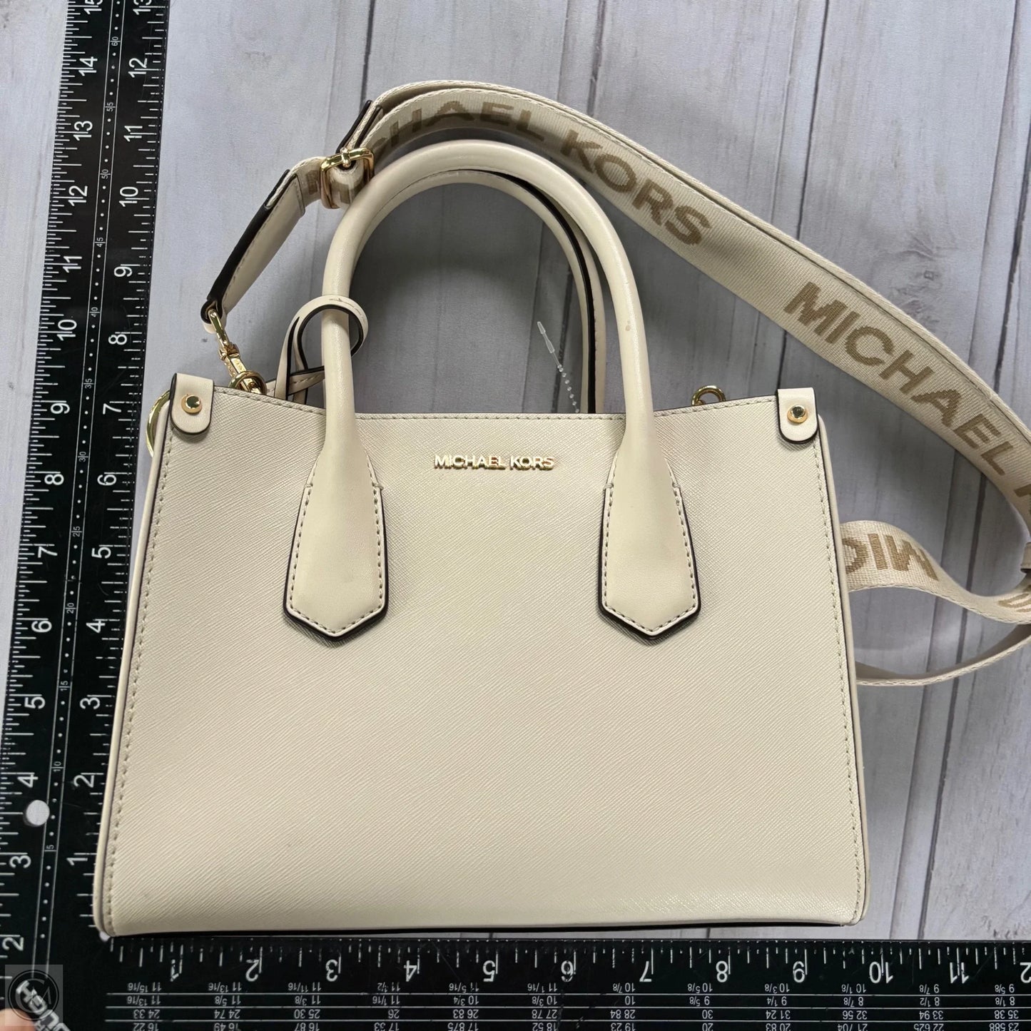 Crossbody Designer By Michael Kors, Size: Medium